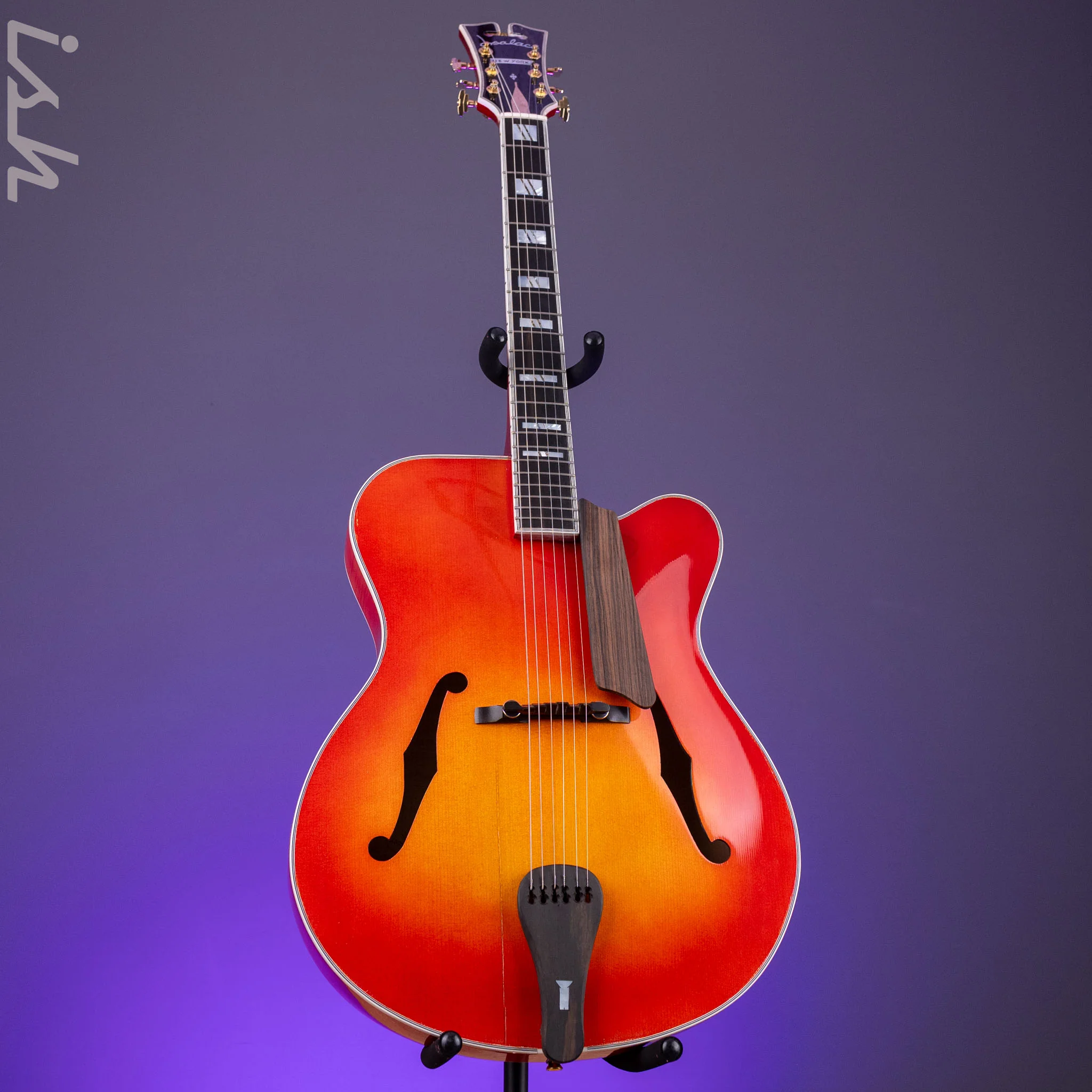 2010 Insalaco Archtop Cherry Burst - Image 2