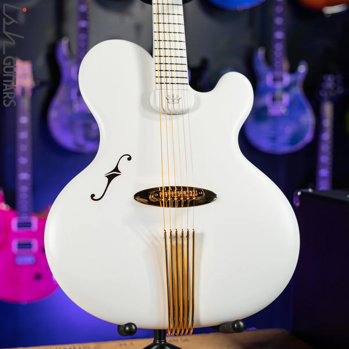 2010 Ritter Princess Isabella CO Edition Baritone Guitar White