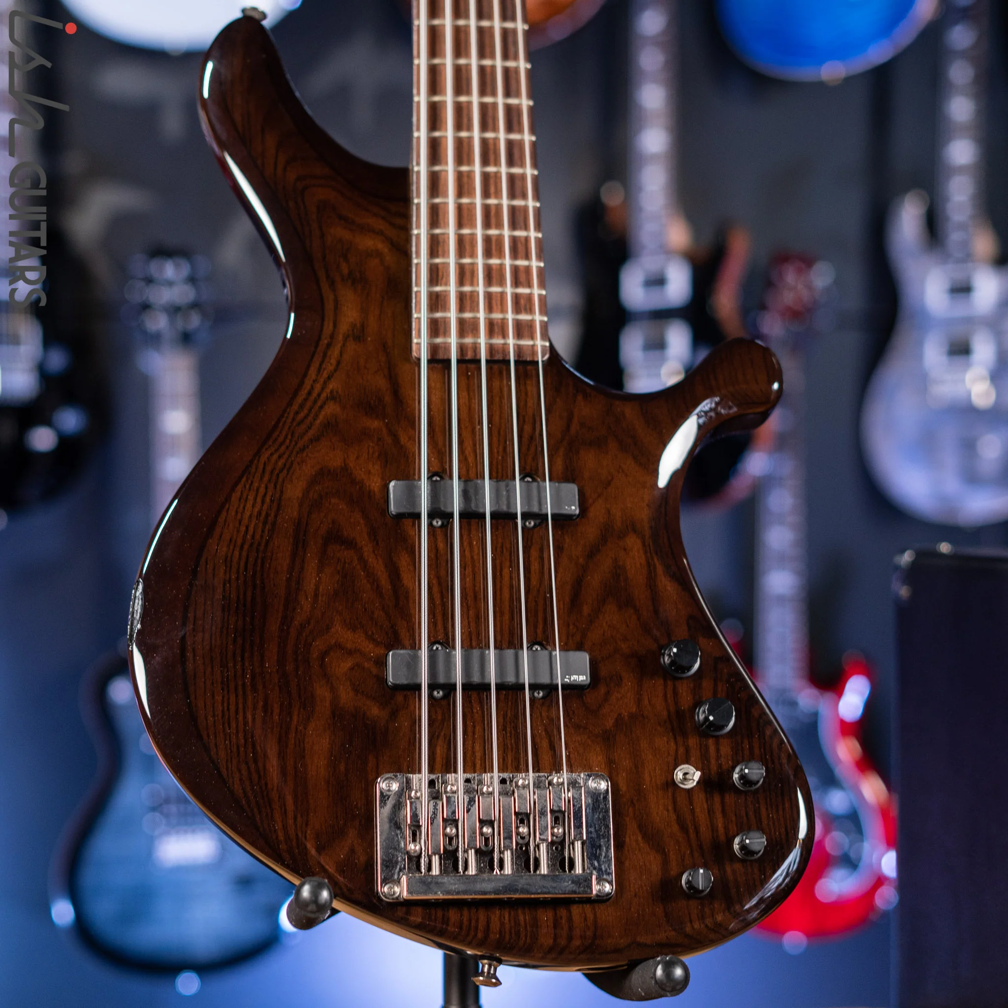 2011 Ibanez Prestige G105 Grooveline 5-String Bass Transparent Espresso