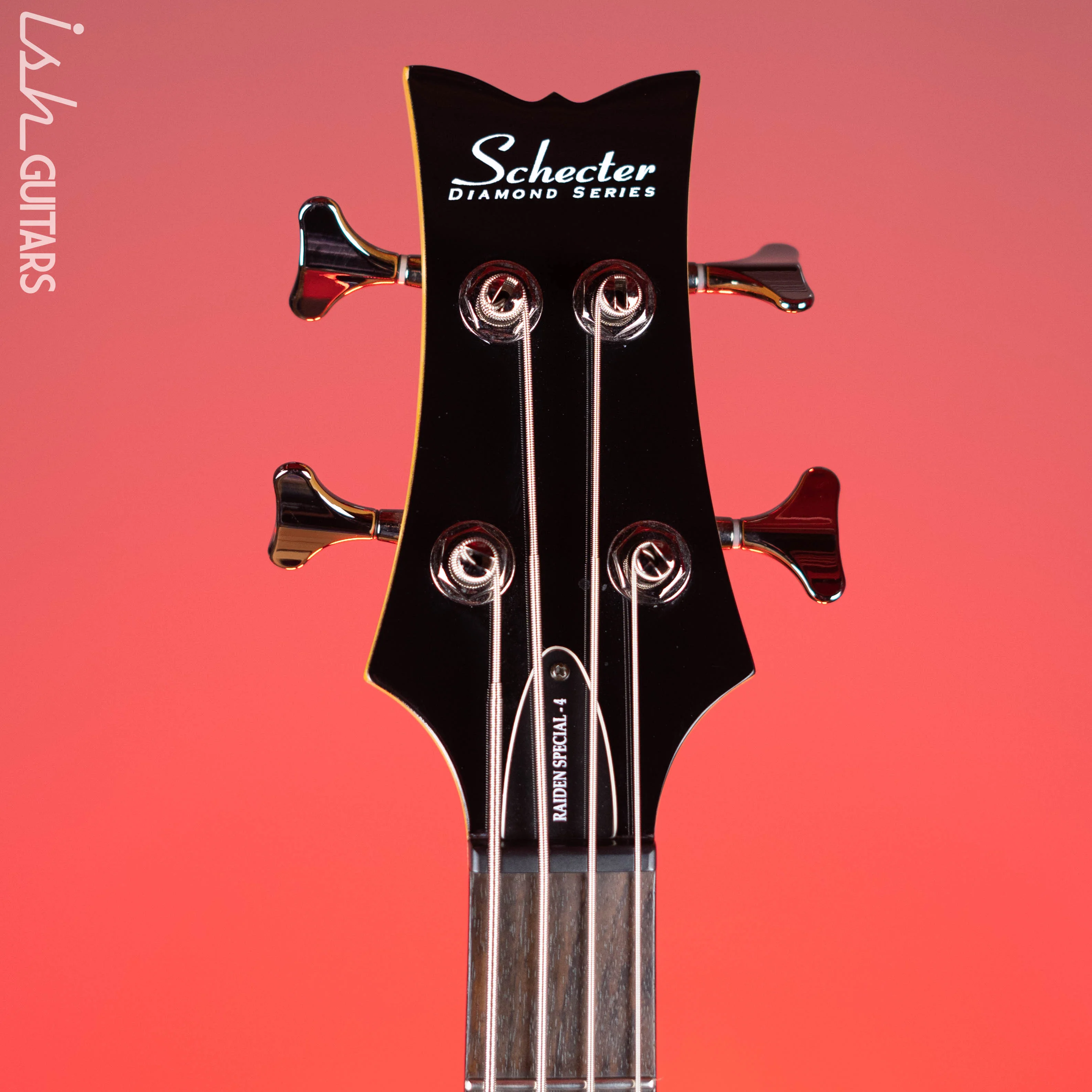 2011 Schecter Diamond Series Raiden Special 4-String Bass Blue Burst - Image 5