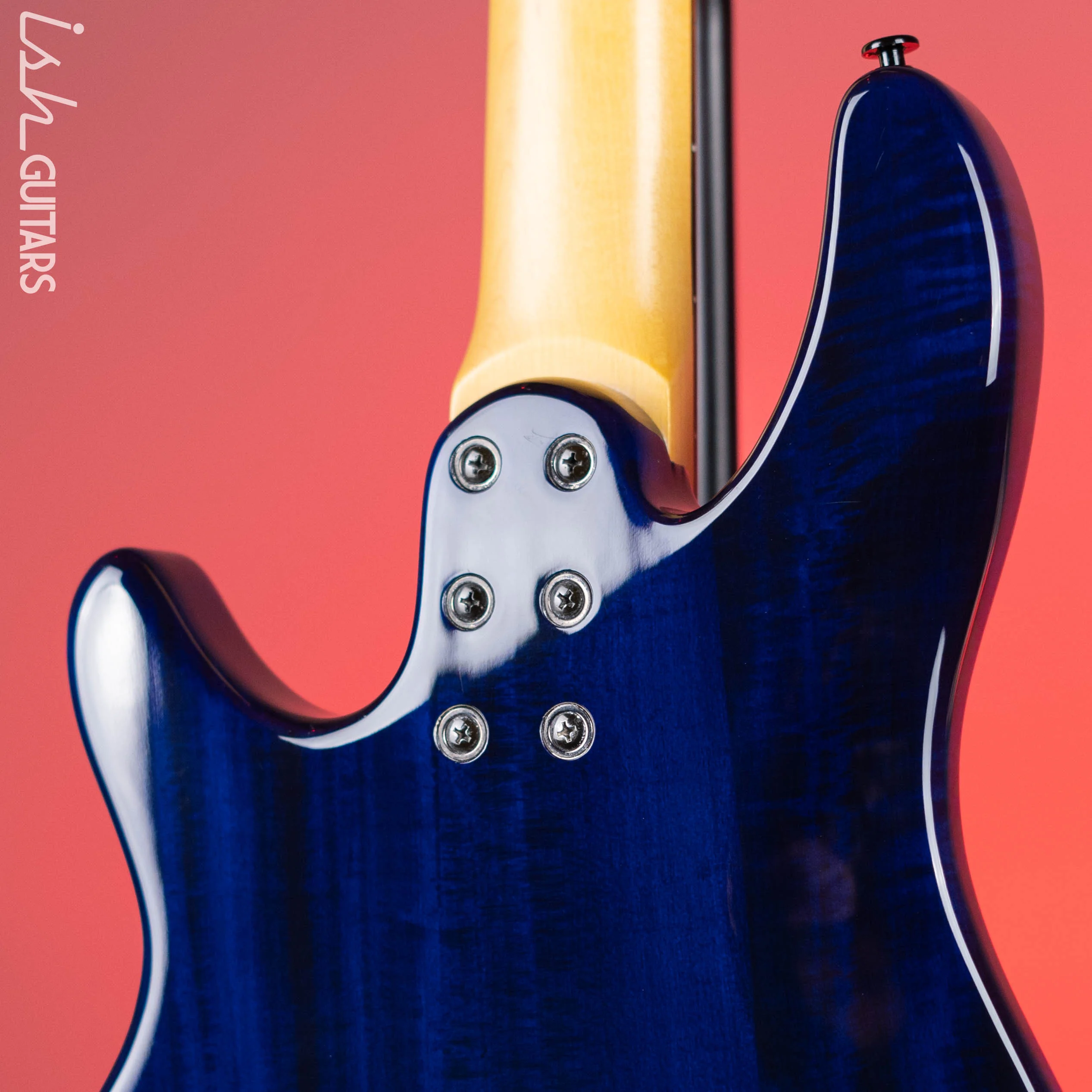 2011 Schecter Diamond Series Raiden Special 4-String Bass Blue Burst - Image 9