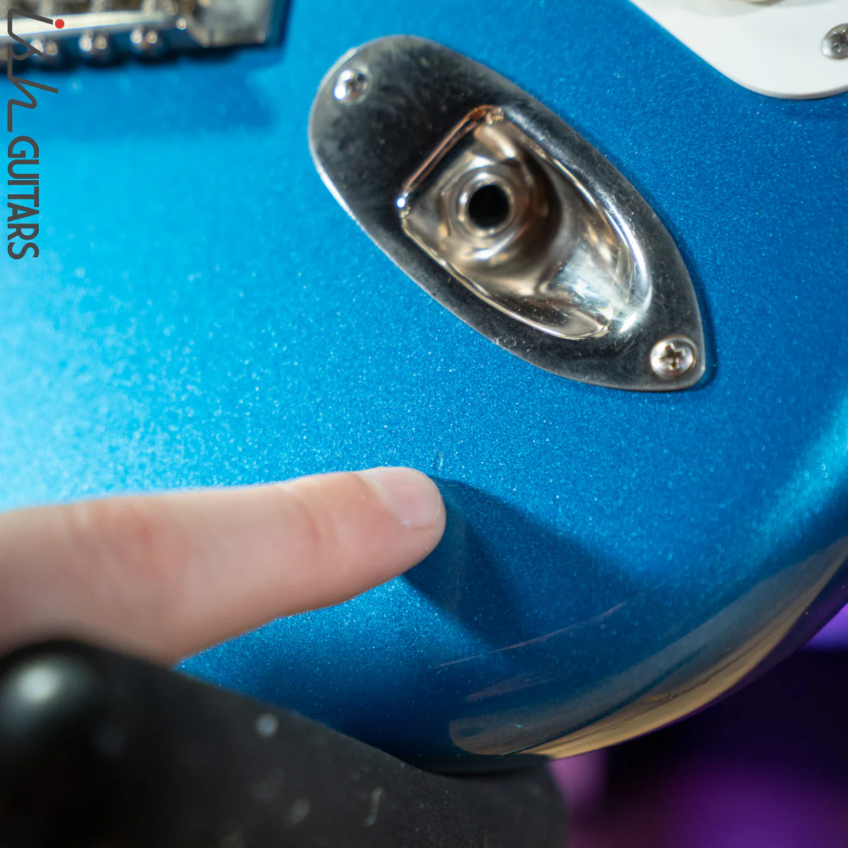 2012 D’Pergo Limited Retro Strat Electric Blue Metallic - Image 14