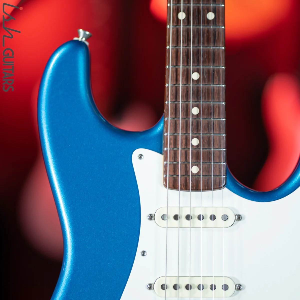 2012 D’Pergo Limited Retro Strat Electric Blue Metallic - Image 3