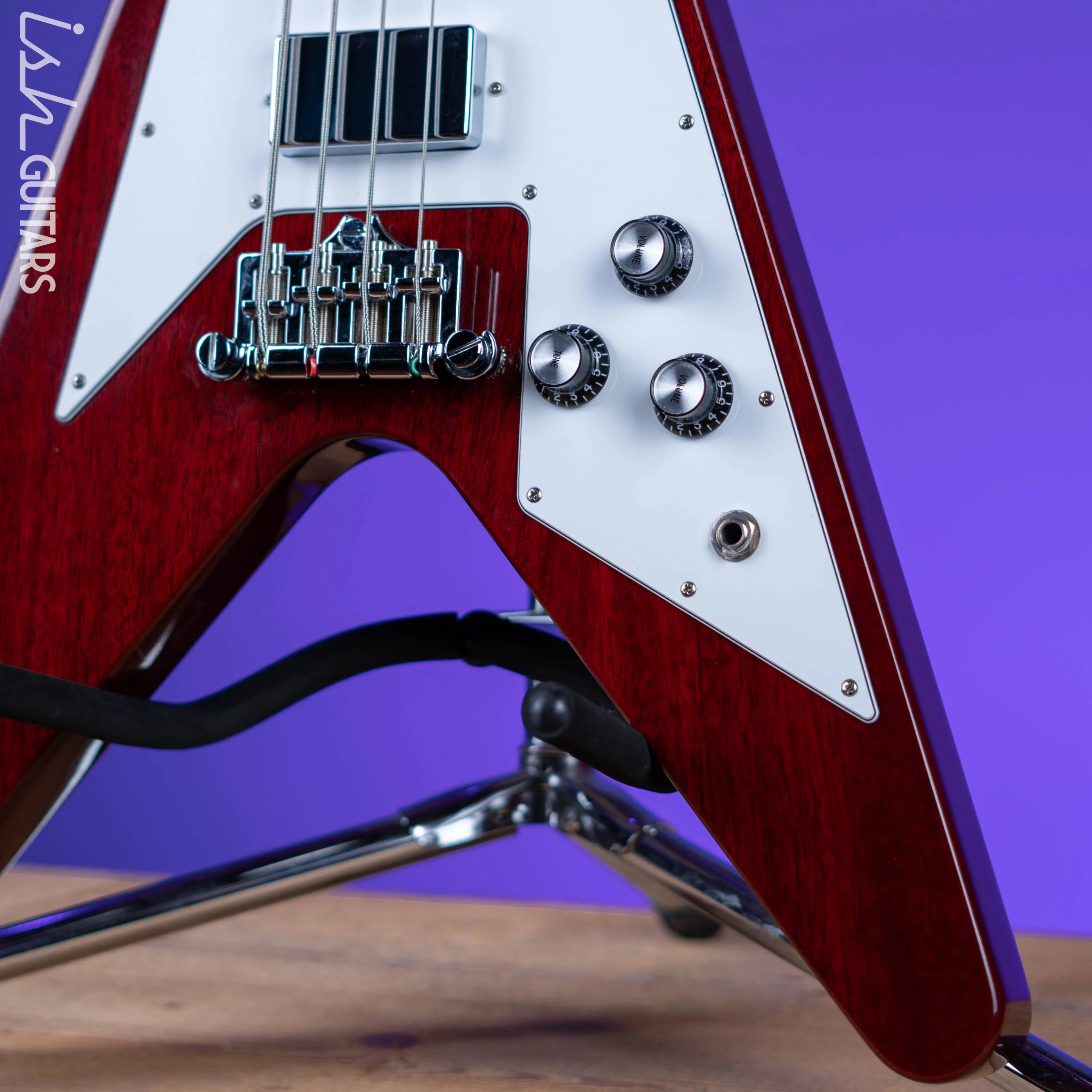 2012 Gibson Flying V Bass Cherry - Image 4