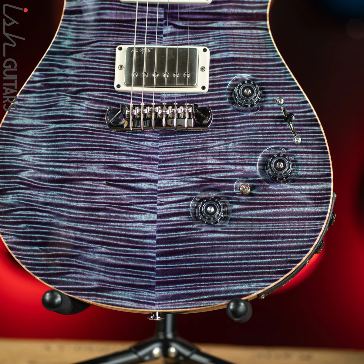 2012 PRS Private Stock Custom 24 Piezo P24 Aqua Violet 53/10 - Image 4