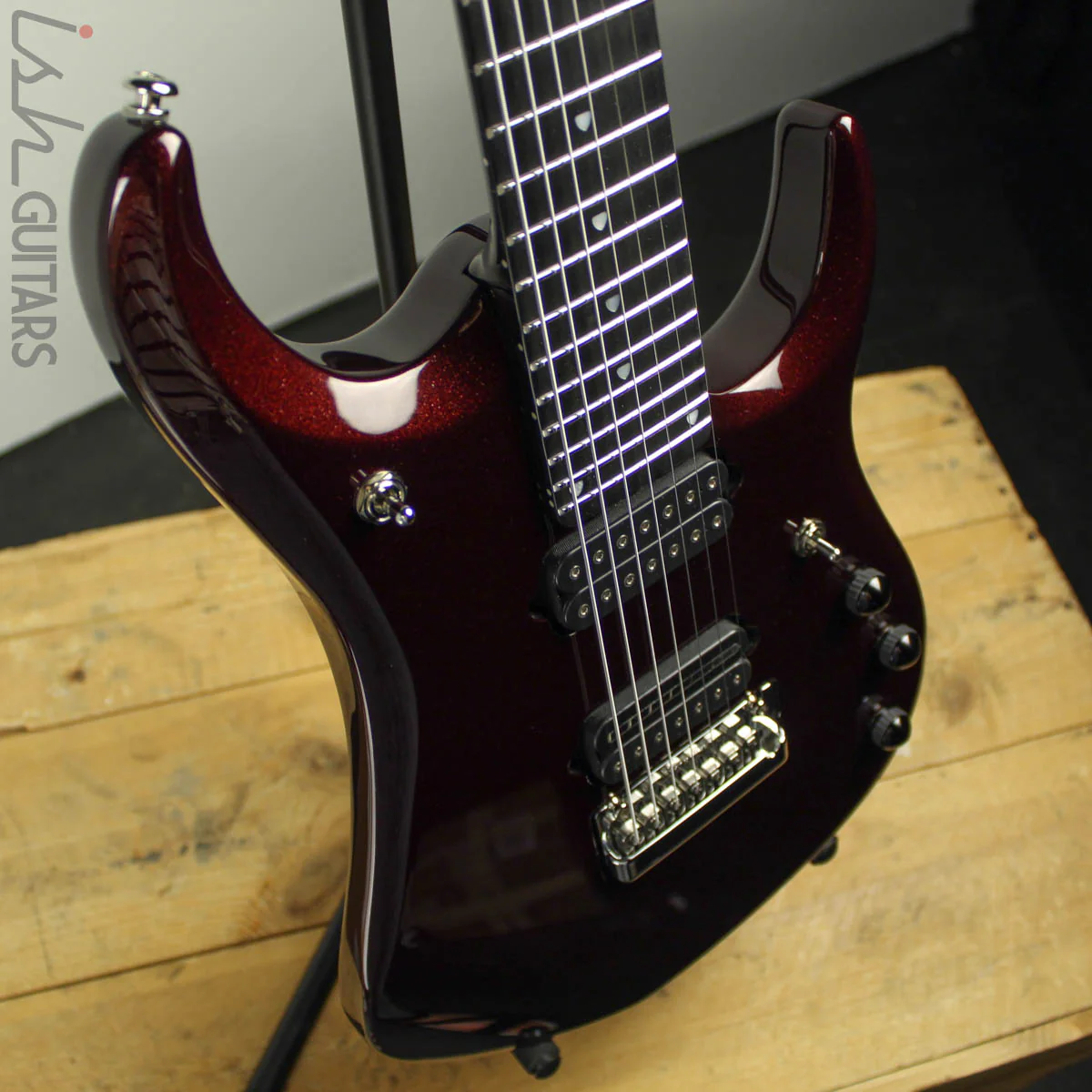 2013 Ernie Ball Music Man BFR JP-12 7 String Cherry Sugar - Image 8