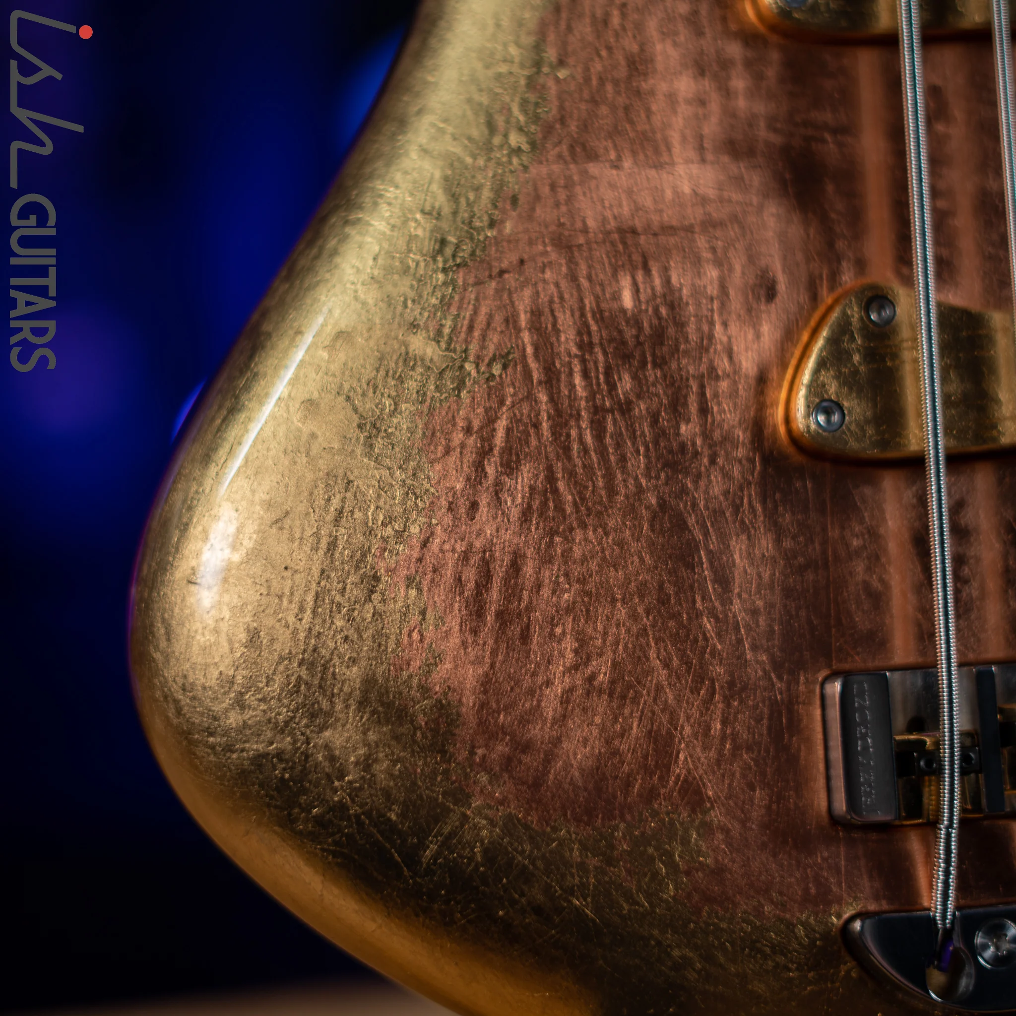 2013 Jerzy Drozd Obsession 5 String Bass Eta Carinae Nebula Gold Bird Collection - Image 5