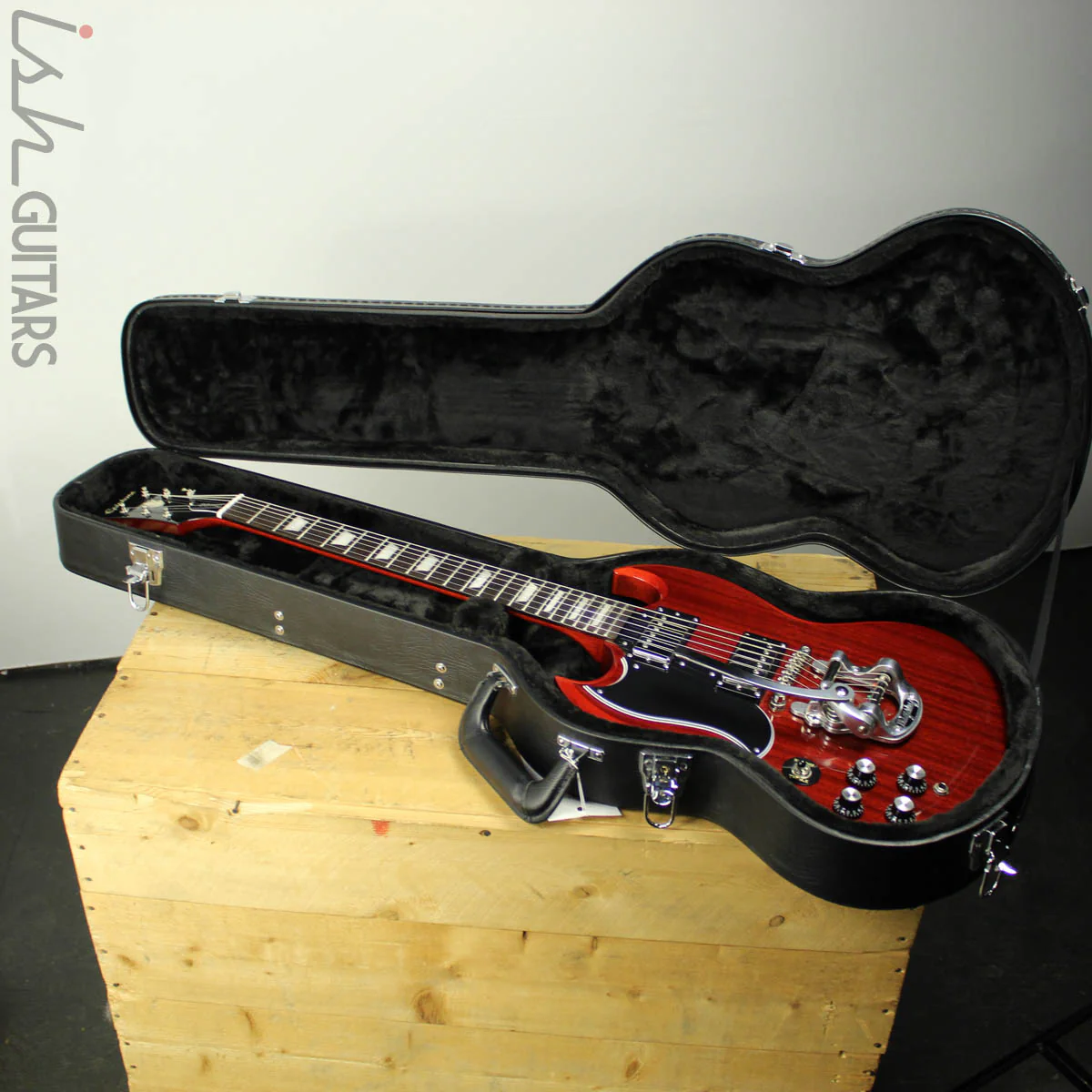 2014 Epiphone G-400 SG Pro Left Handed Cherry w/ Bigsby - Image 5