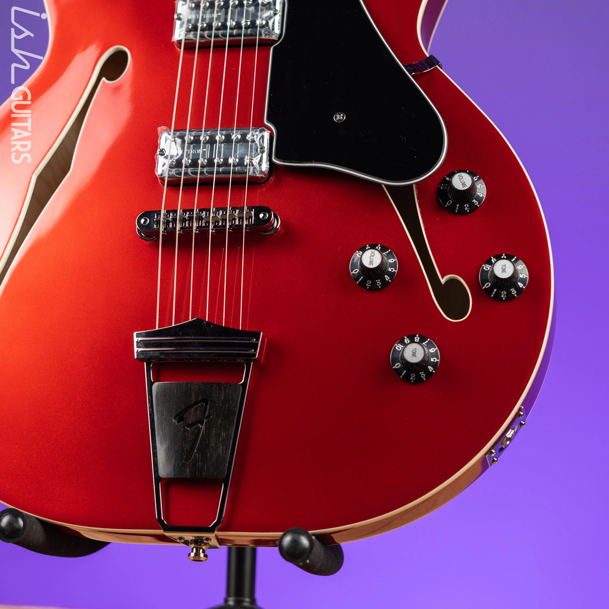 2014 Fender Modern Player Coronado II Candy Apple Red - Image 4