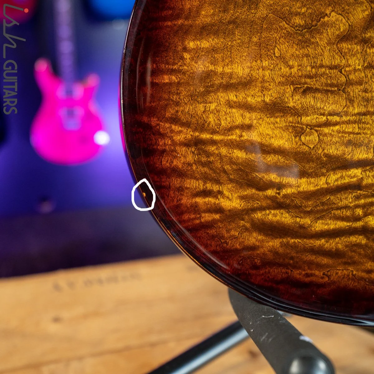 2014 PRS Custom 24 Black Gold Burst Wrap - Image 7