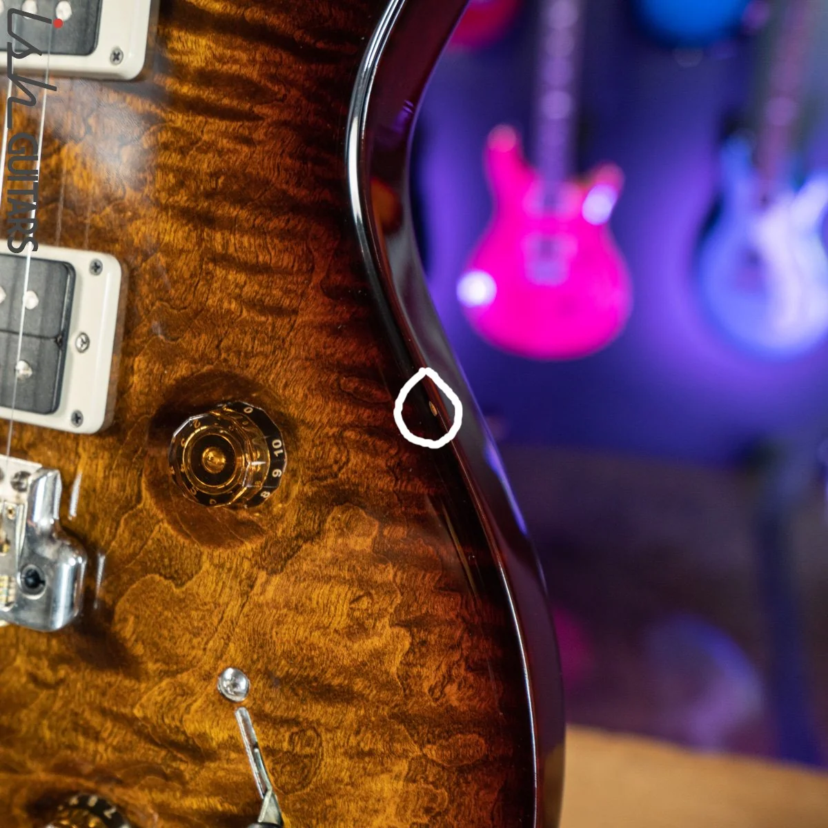 2014 PRS Custom 24 Black Gold Burst Wrap - Image 9