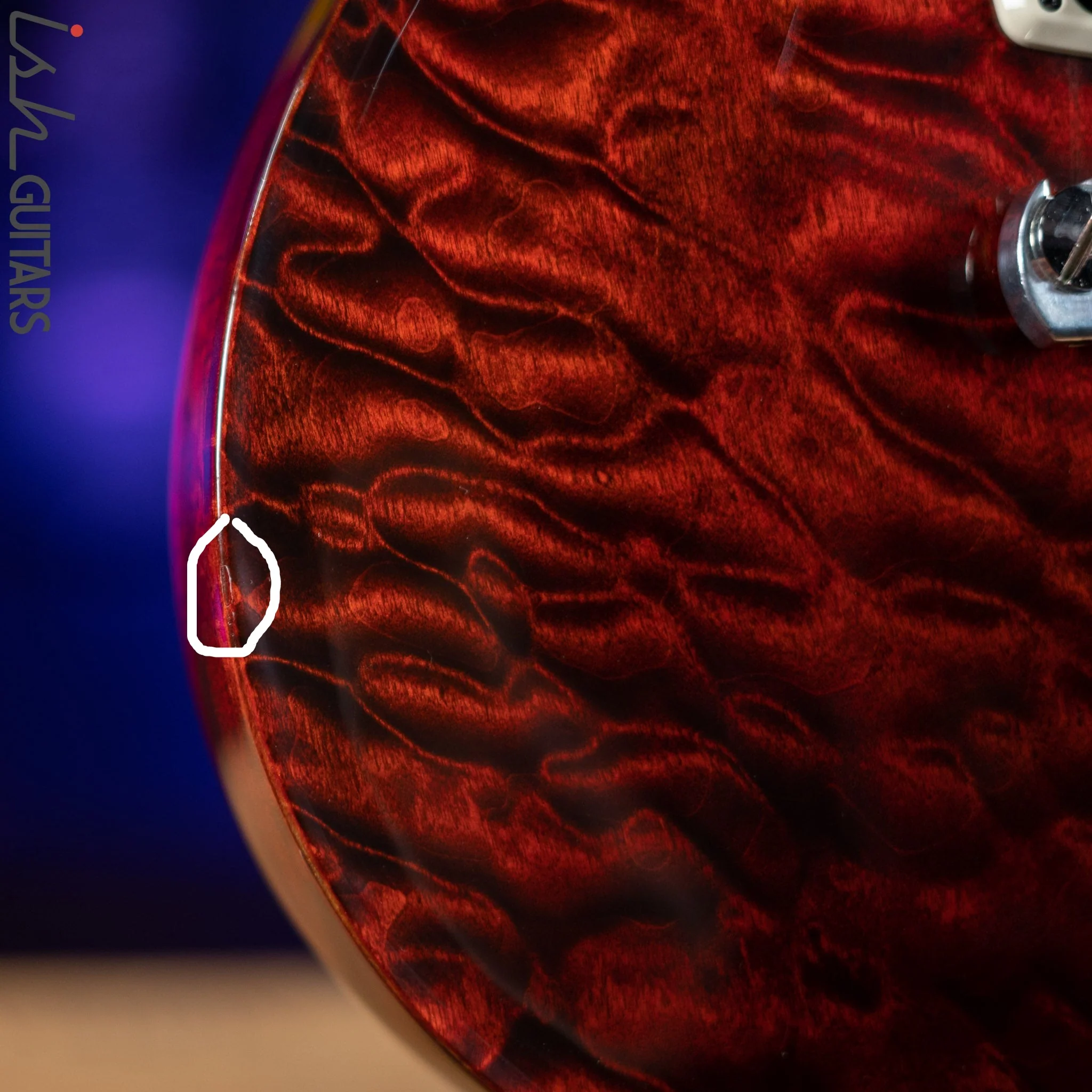 2014 PRS Paul’s Guitar Quilt Fire Red - Image 6