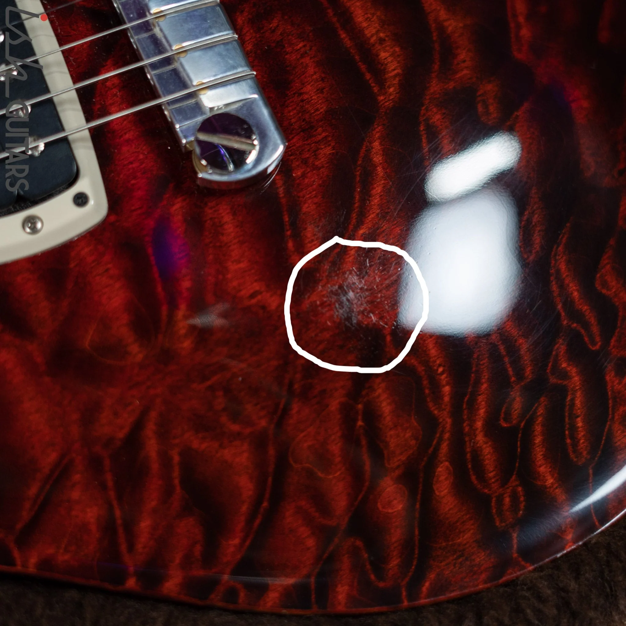 2014 PRS Paul’s Guitar Quilt Fire Red - Image 7