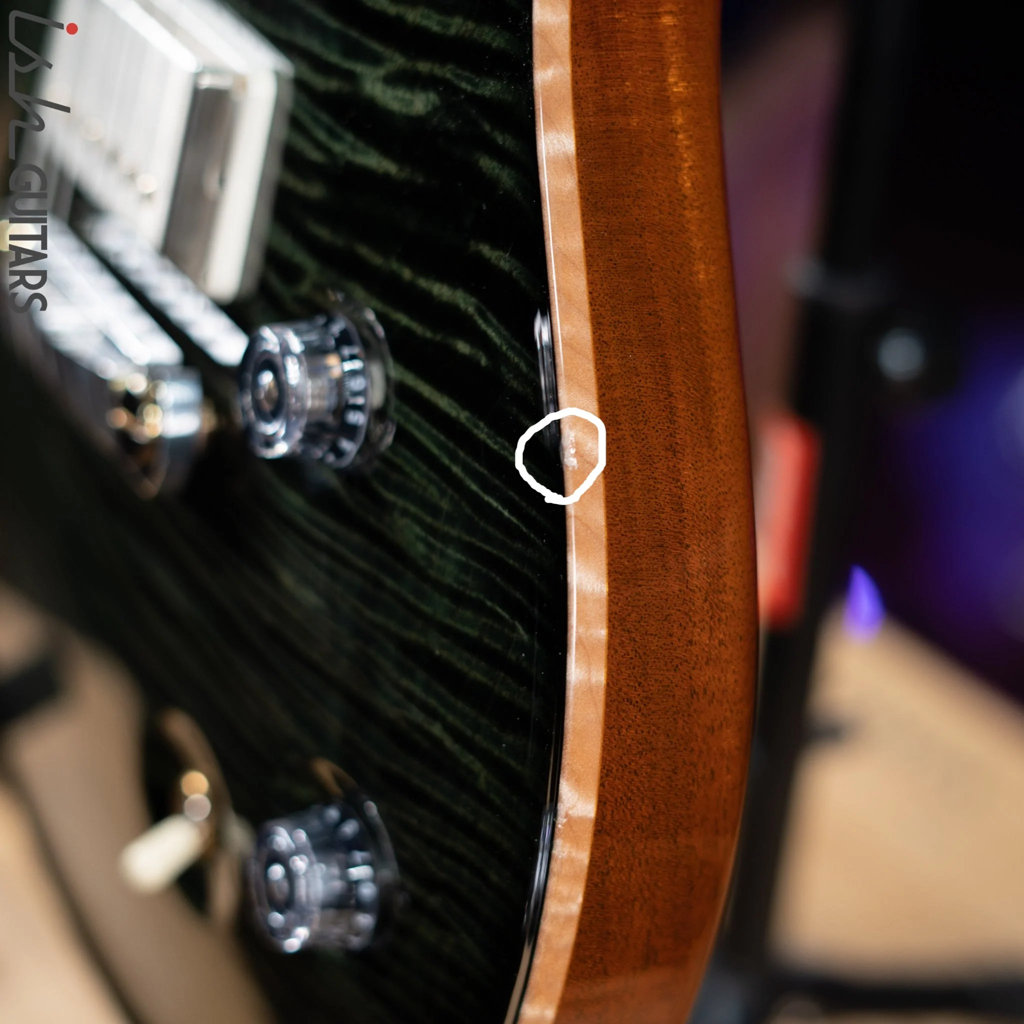 2014 PRS Private Stock Violin II Sage Smoked Burst - Image 7