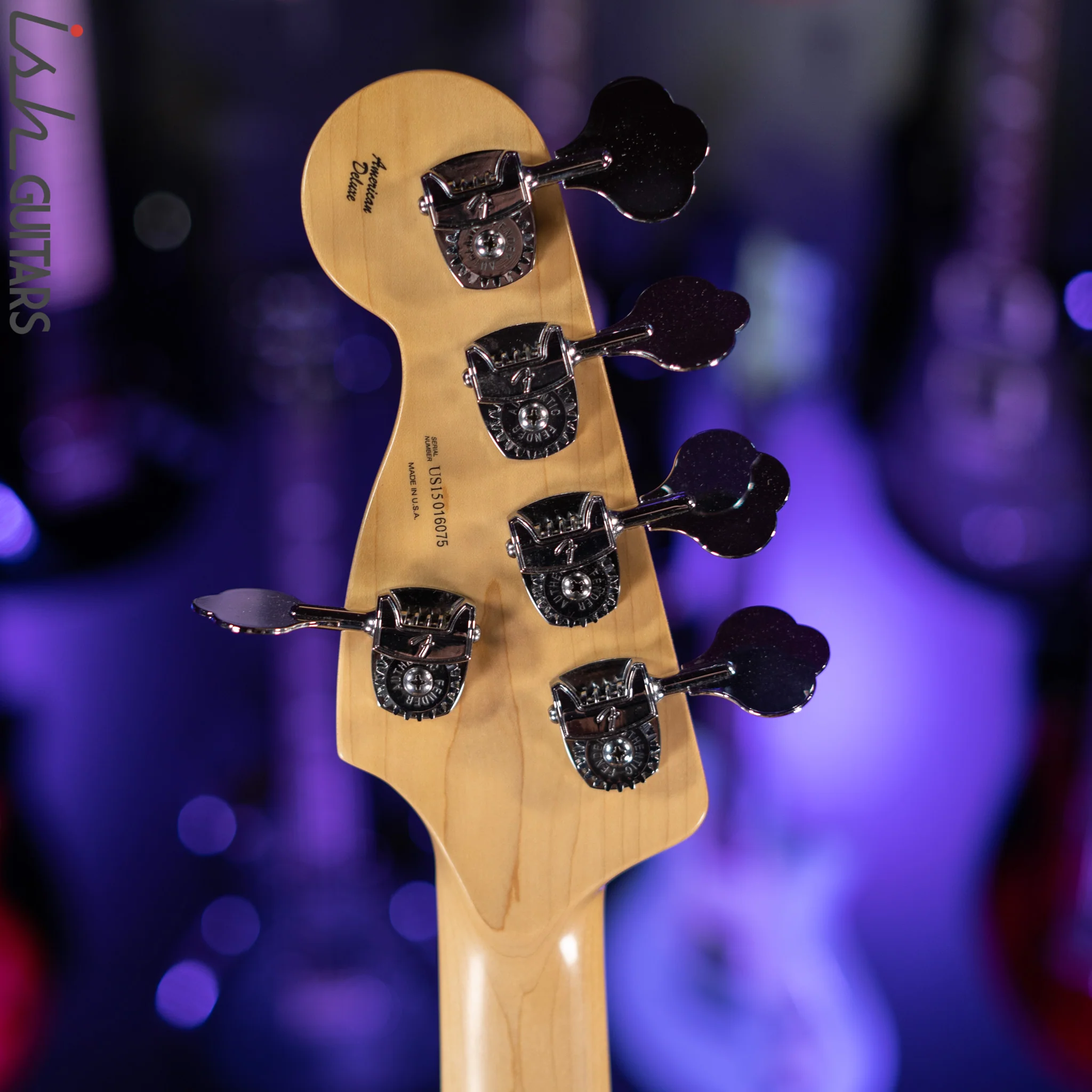 2015 Fender American Deluxe Jazz Bass Black - Image 18