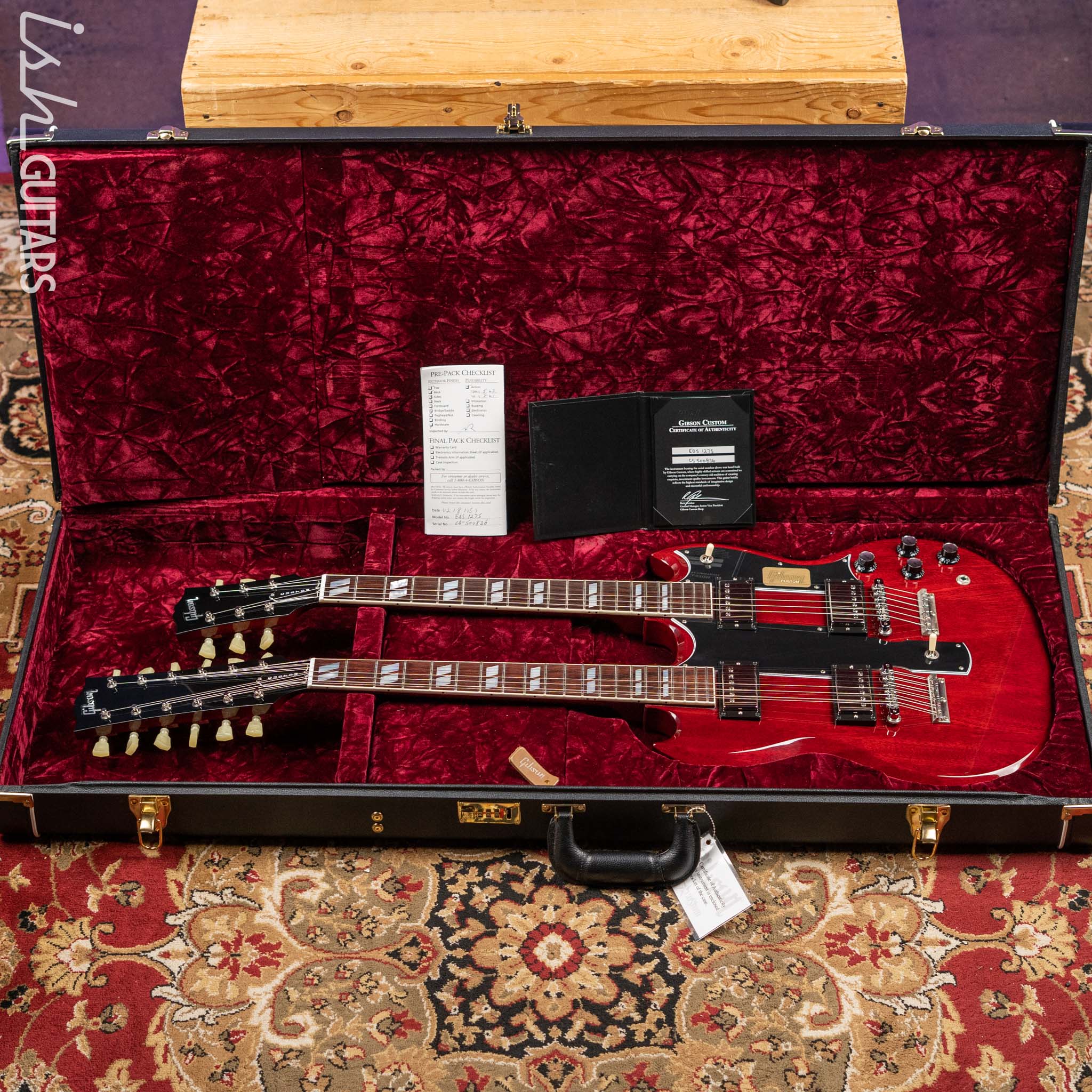 2015 Gibson Custom Shop EDS-1275 Double Neck Cherry Red - Image 19