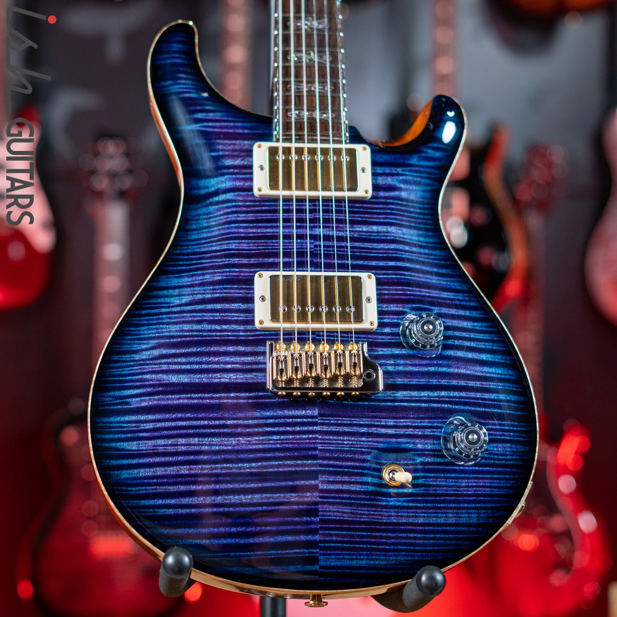 2015 PRS Collection Series IX McCarty Trem Curly Maple Aqua Violet Smoked Burst