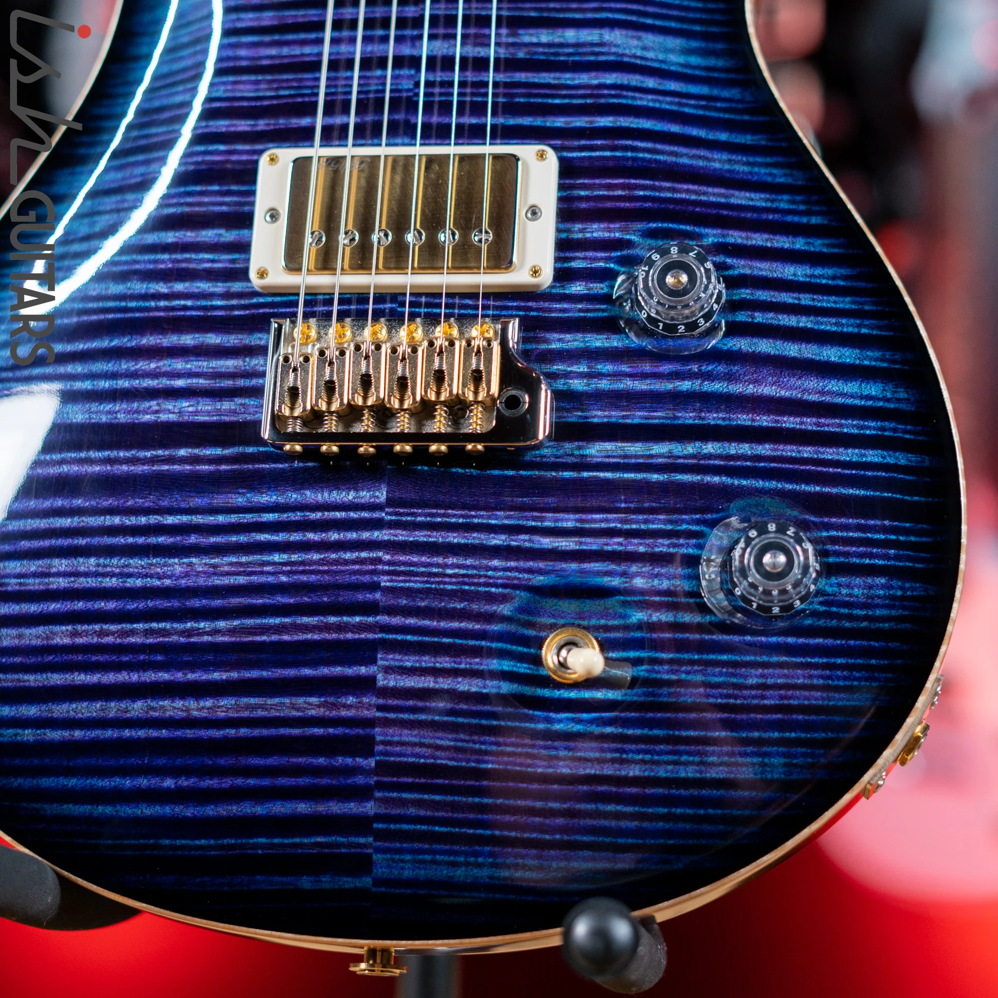 2015 PRS Collection Series IX McCarty Trem Curly Maple Aqua Violet Smoked Burst - Image 4