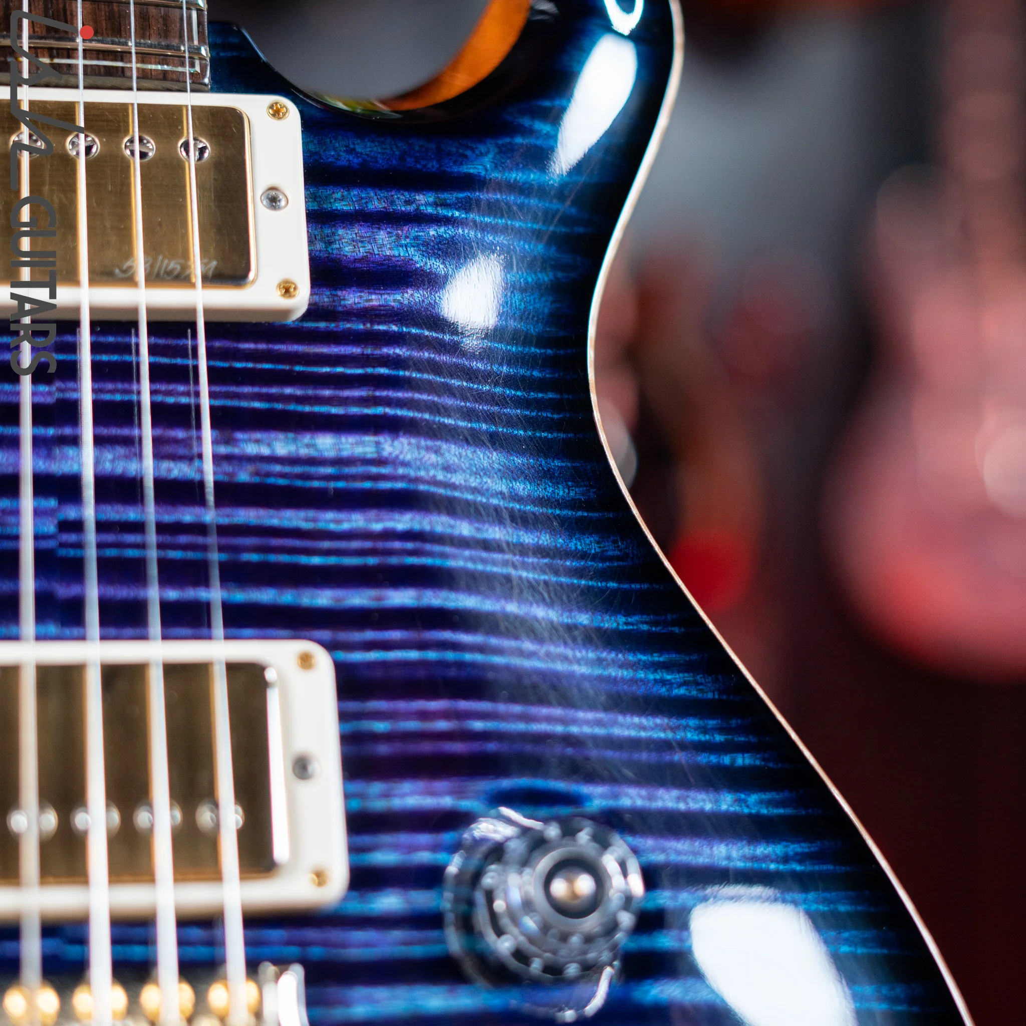 2015 PRS Collection Series IX McCarty Trem Curly Maple Aqua Violet Smoked Burst - Image 9