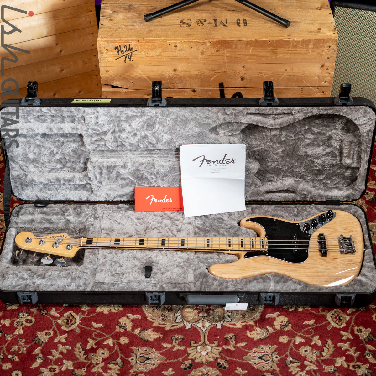 2016 Fender Jazz Bass Elite Natural Ash 4-String - Image 17