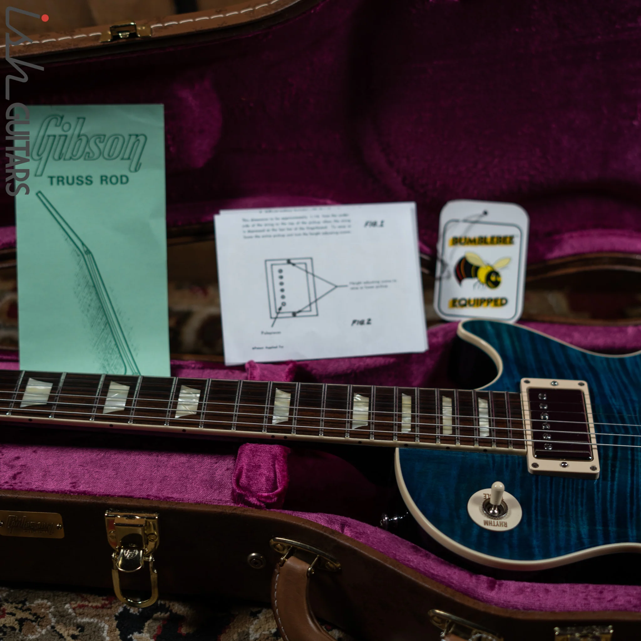 2016 Gibson R9 1959 Reissue Les Paul Ocean Blue - RARE! - Image 17