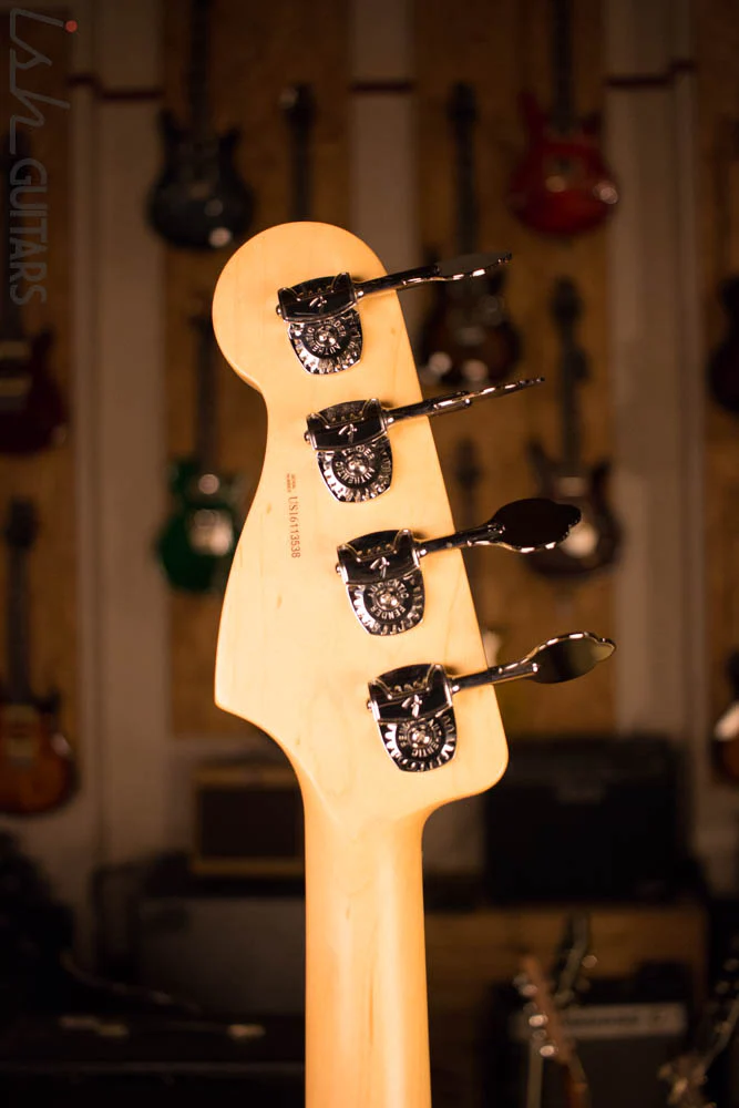 2017 Fender American Precision Bass Antique Olive - Image 9