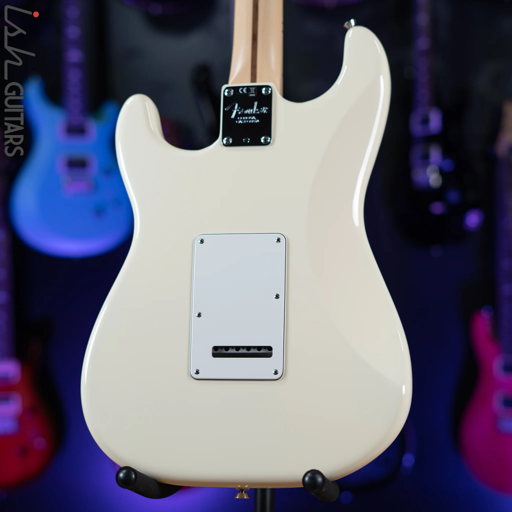 2017 Fender American Standard Stratocaster Olympic White - Image 9