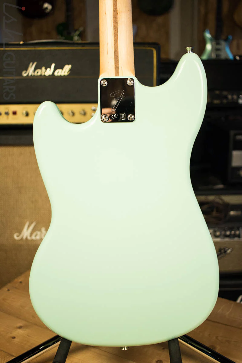 2017 Fender PJ Mustang Bass Daphne Blue - Image 7