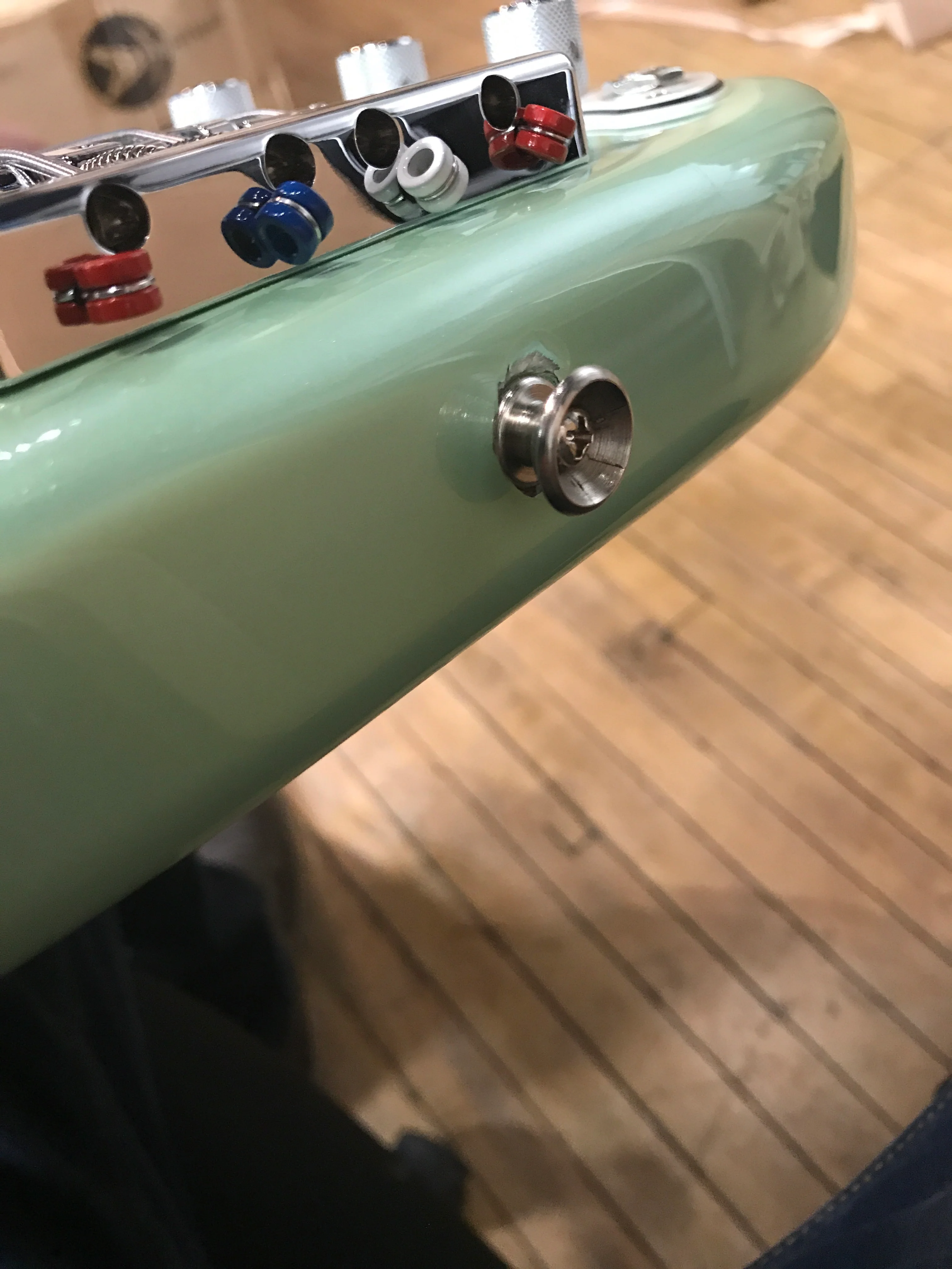2017 Fender FSR PJ Bass Seafoam Pearl - Image 11
