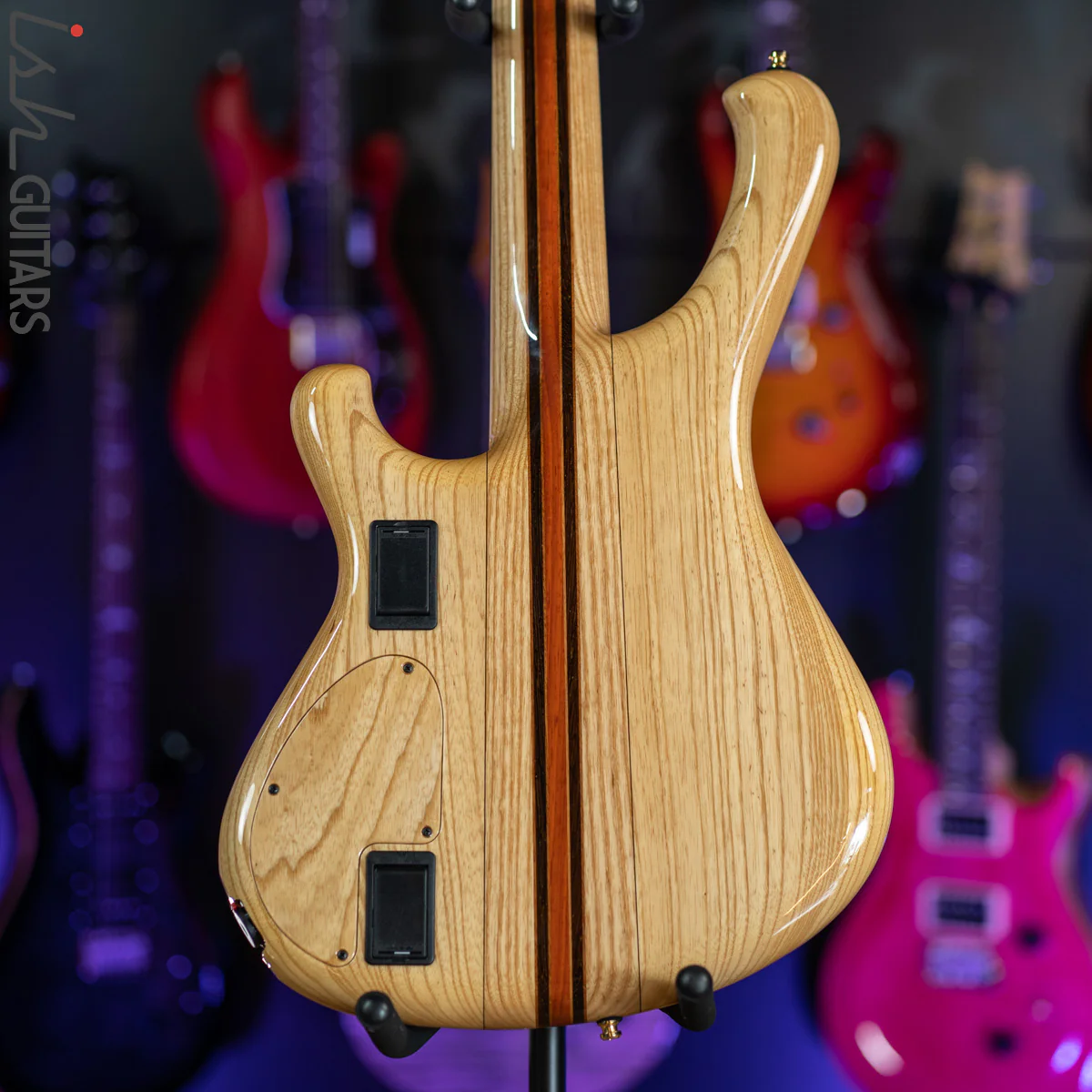 2017 Mayones Custom 5 Pi II VF Multi-Scale Bass Buckeye Burl Natural - Image 9