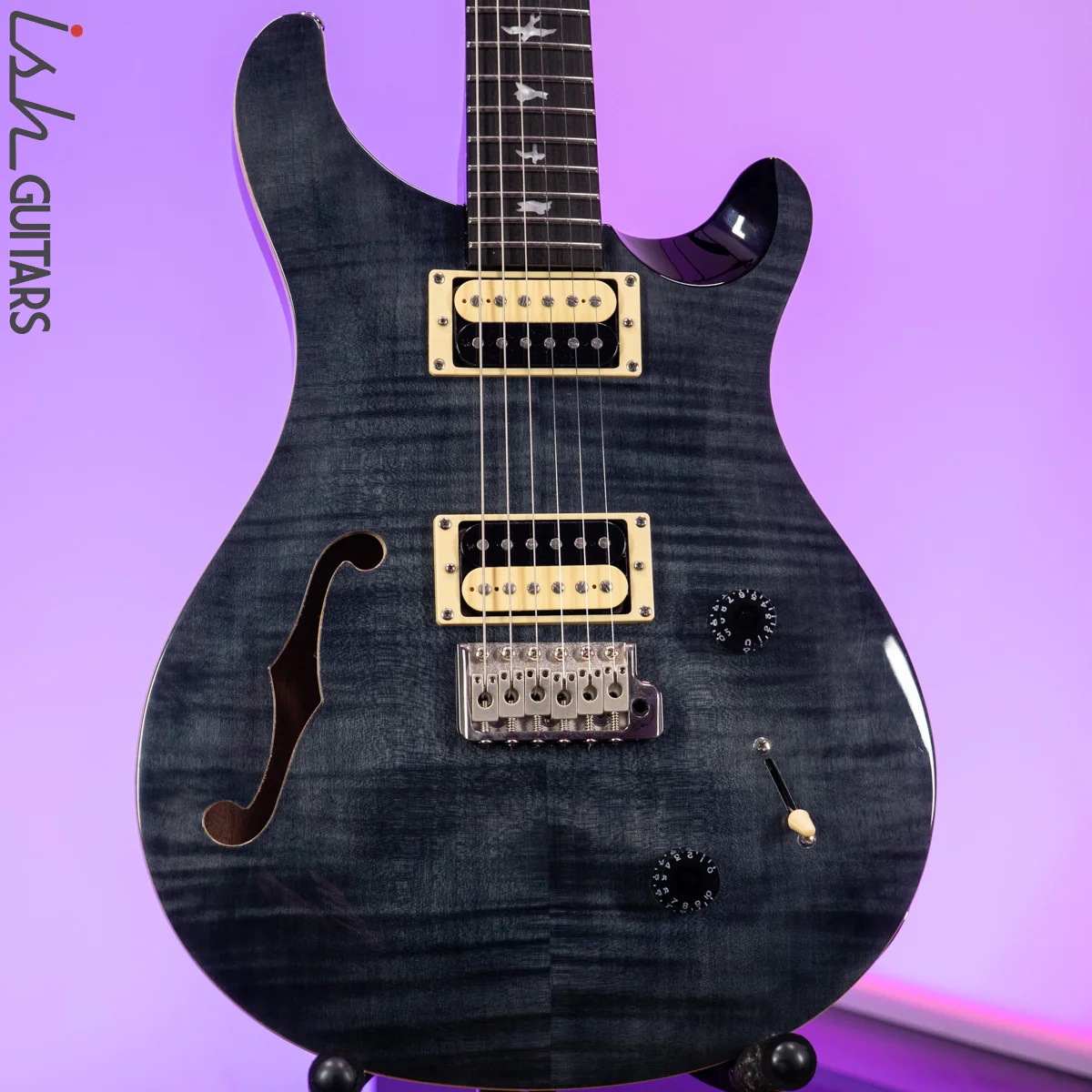 2017 PRS SE Custom 22 Semi-Hollow Grey Black