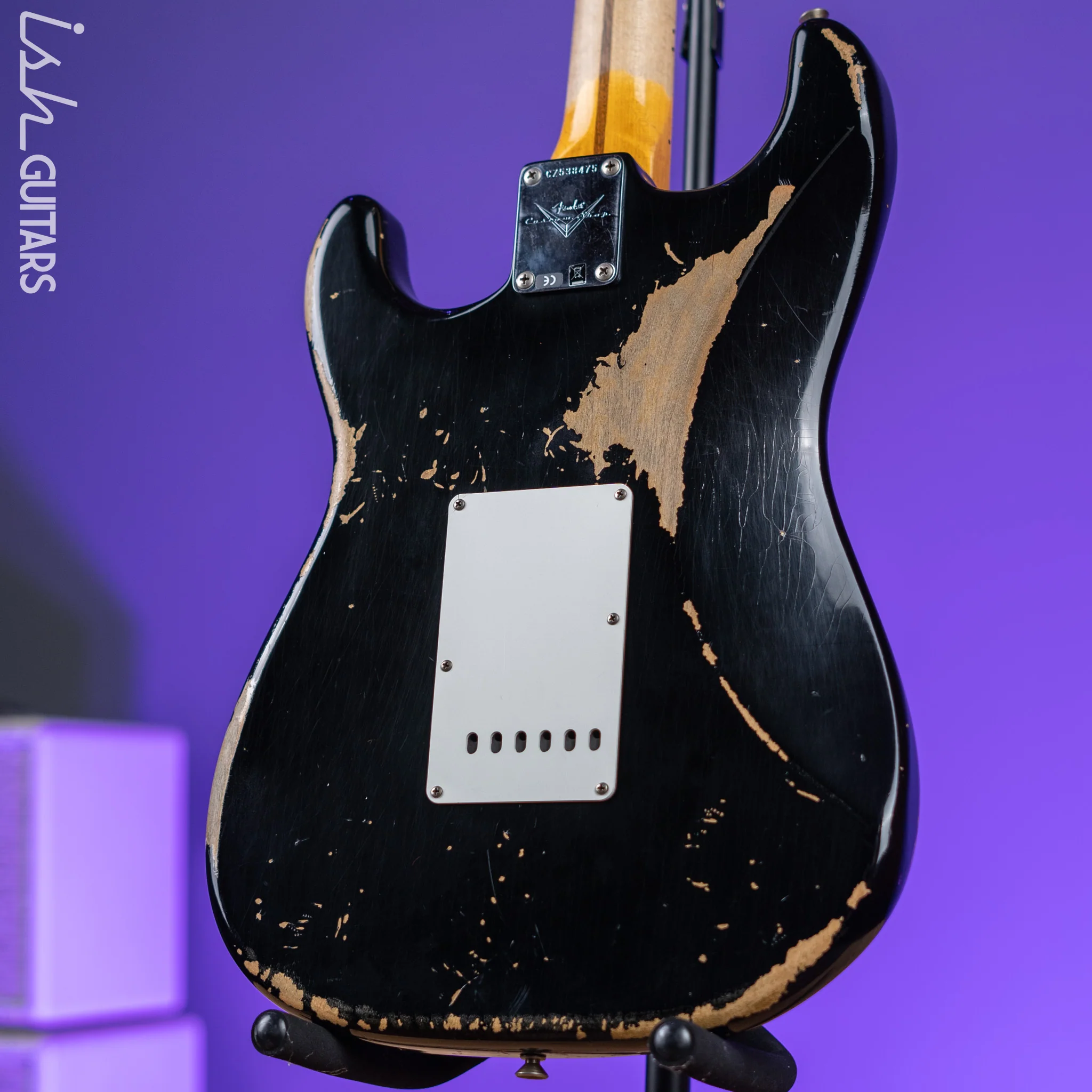2018 Fender ‘58 Stratocaster Heavy Relic Black - Image 10