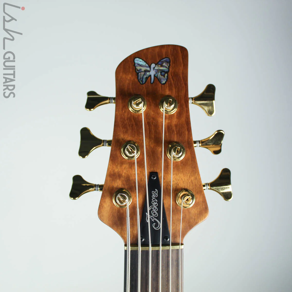 2018 Fodera Six String Emperor II Elite Quilted Mahogany/Ash - Image 5