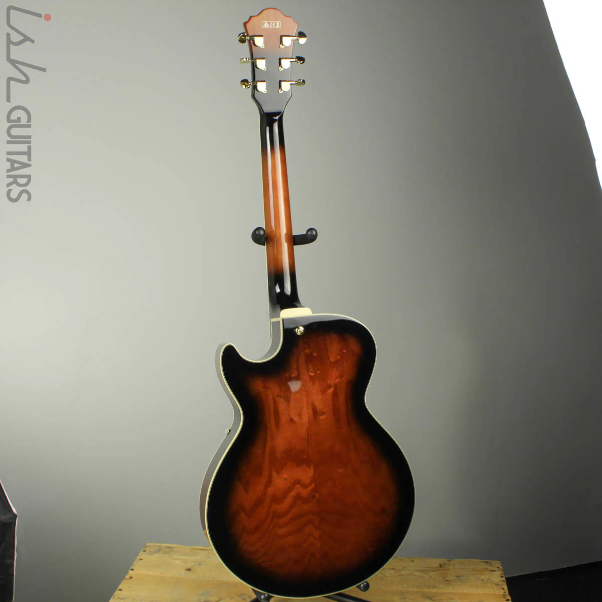 2018 Ibanez Artcore Expressionist AG95QA Dark Brown Sunburst - Image 6