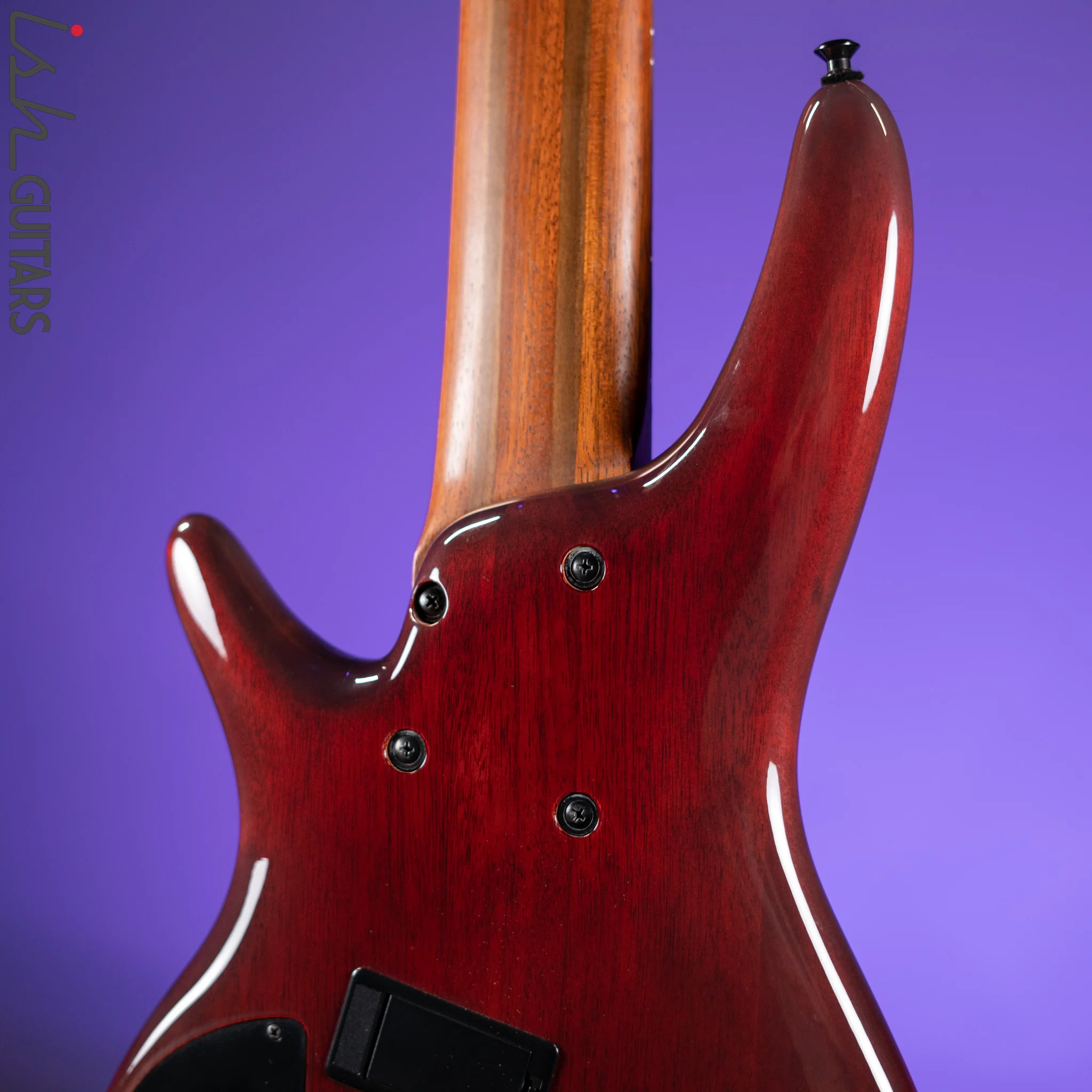 2018 Ibanez Bass Workshop SRMS806 Multi-Scale 6-String Bass Brown Topaz Burst Gloss - Image 11