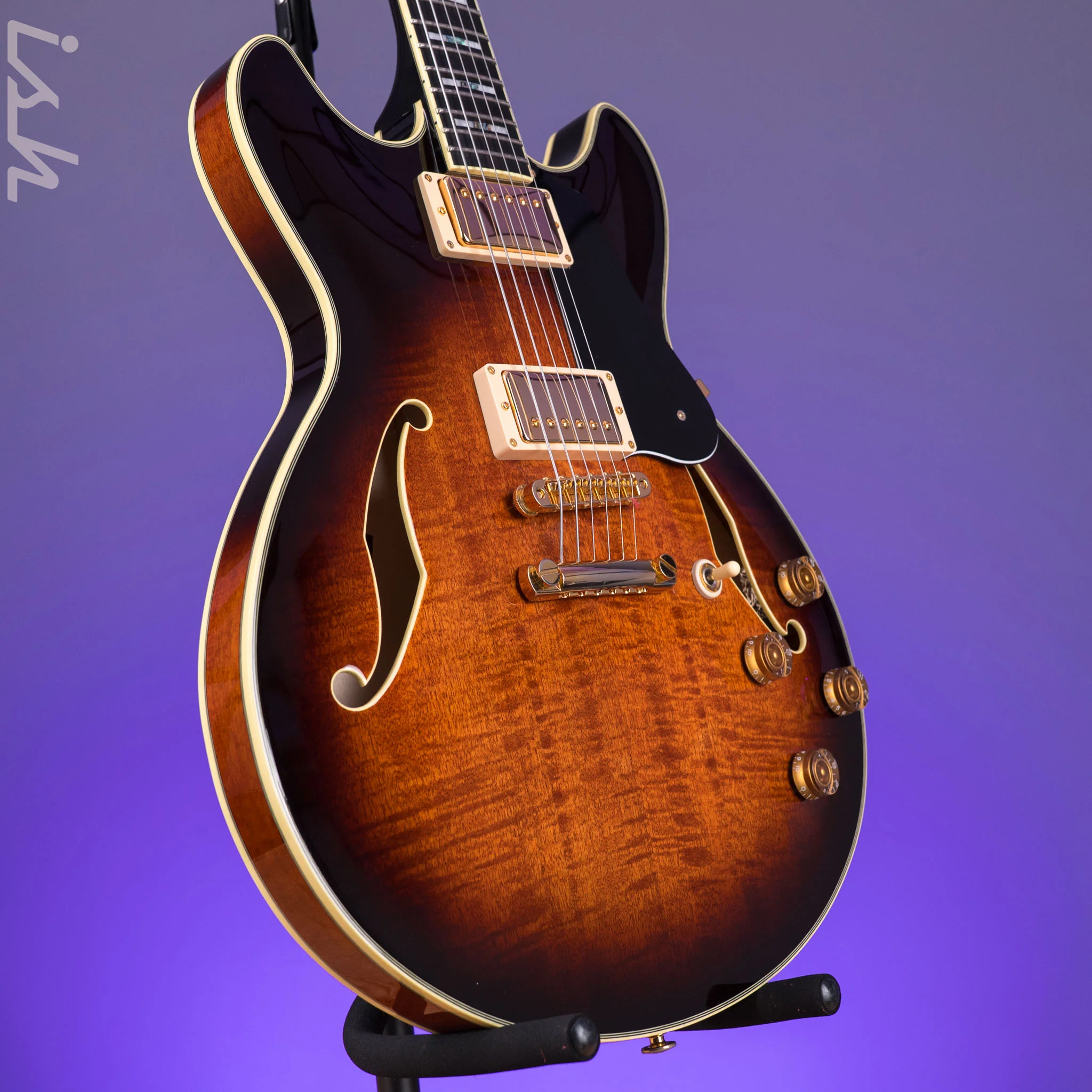 2018 Ibanez John Scofield JSM100 Vintage Burst - Image 3