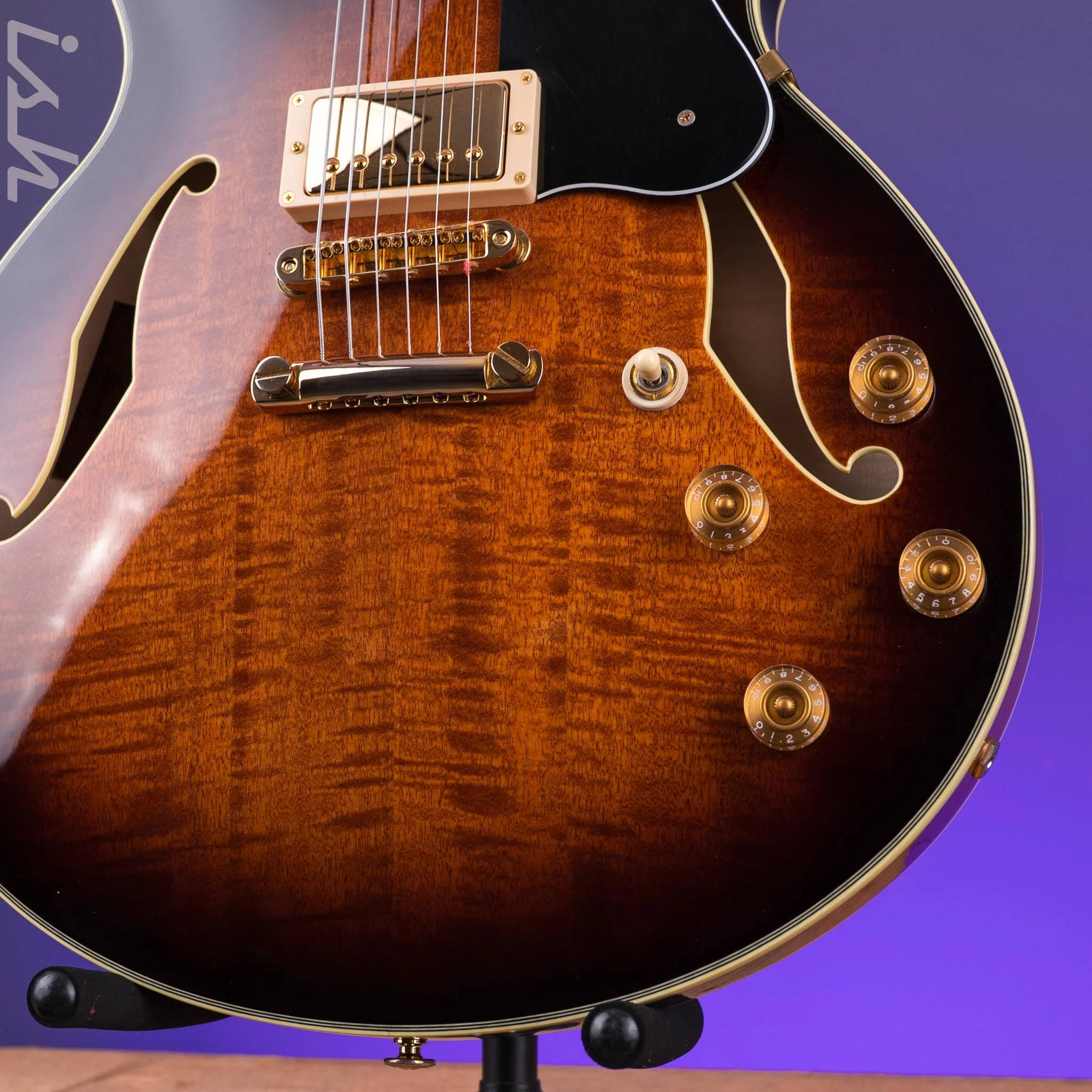 2018 Ibanez John Scofield JSM100 Vintage Burst - Image 5