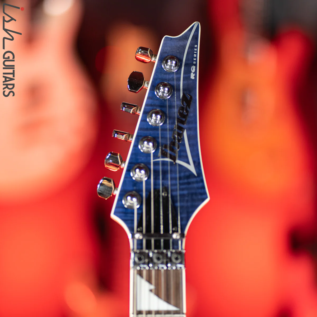 2018 Ibanez RG4EXFM1 Transparent Blue - Image 6