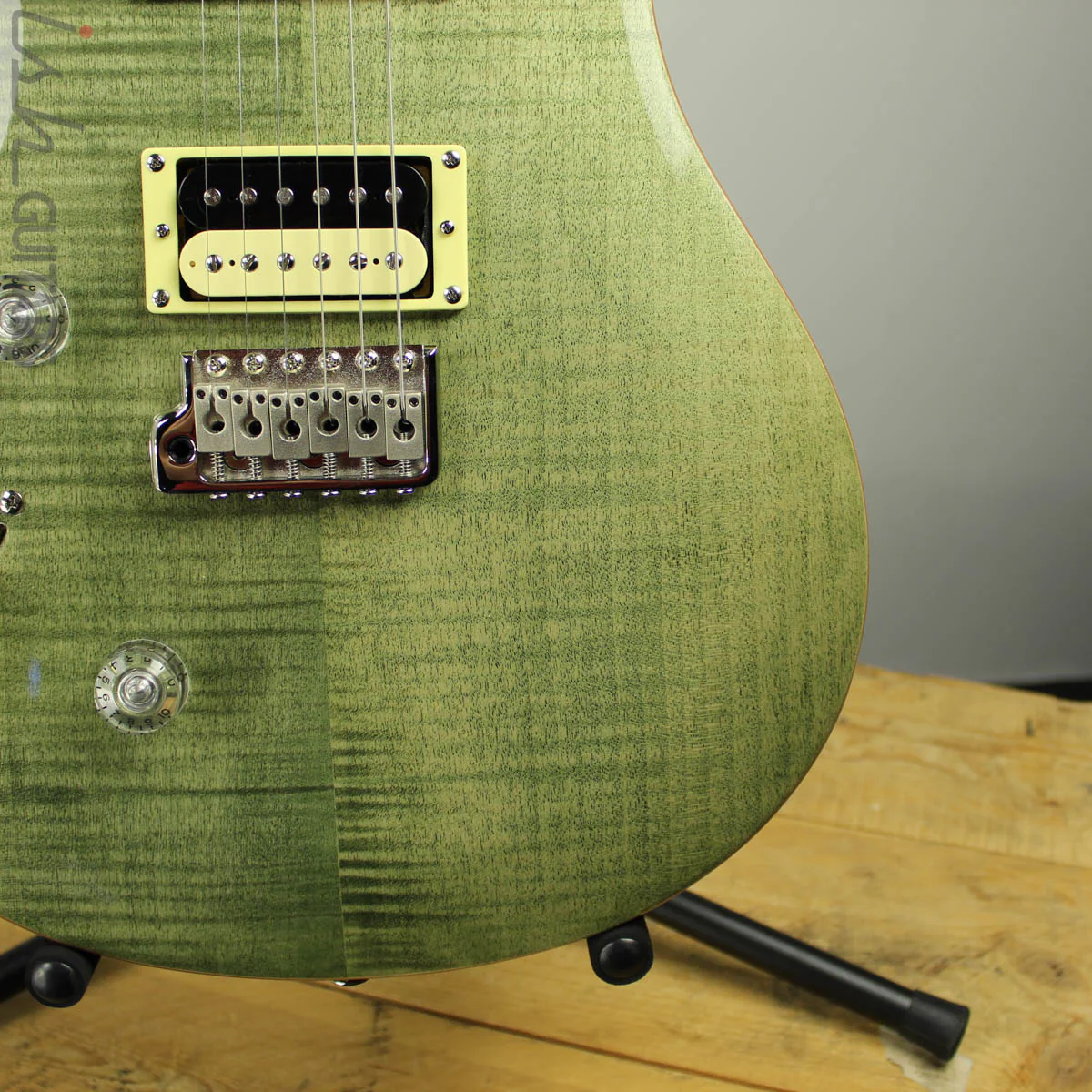 2018 Paul Reed Smith PRS SE Custom 24 Lefty Left Handed - Trampas Green - Image 3