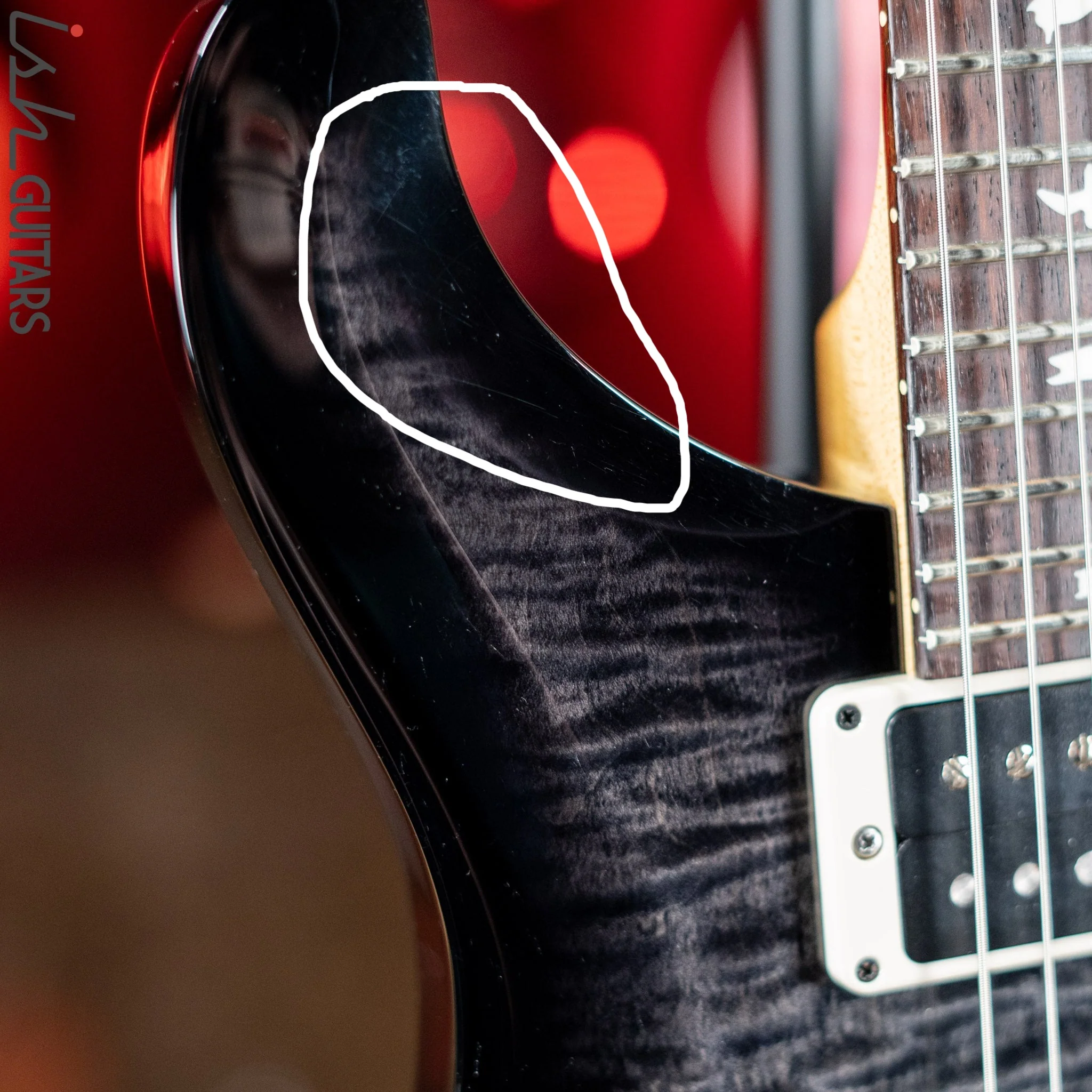 2018 PRS CE 24 Charcoal Burst - Image 4