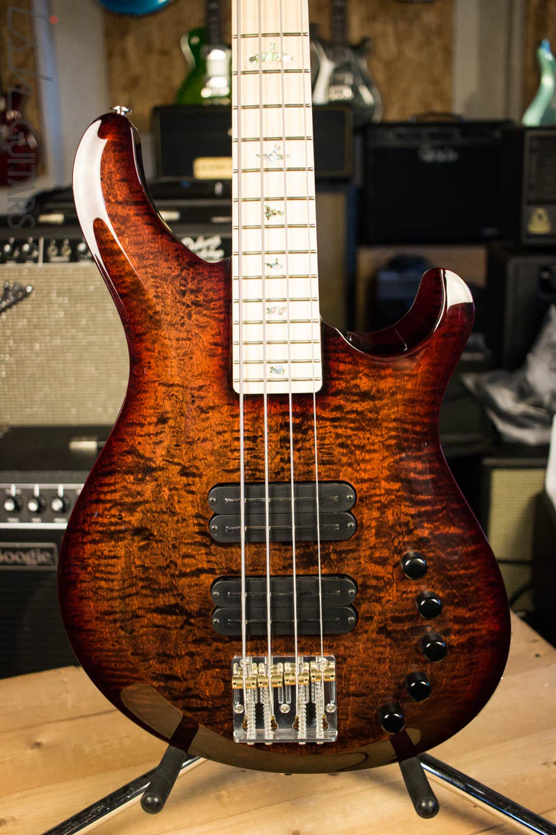 2018 PRS Grainger 4 String Bass Custom Color Maple Fretboard Non 10 Top
