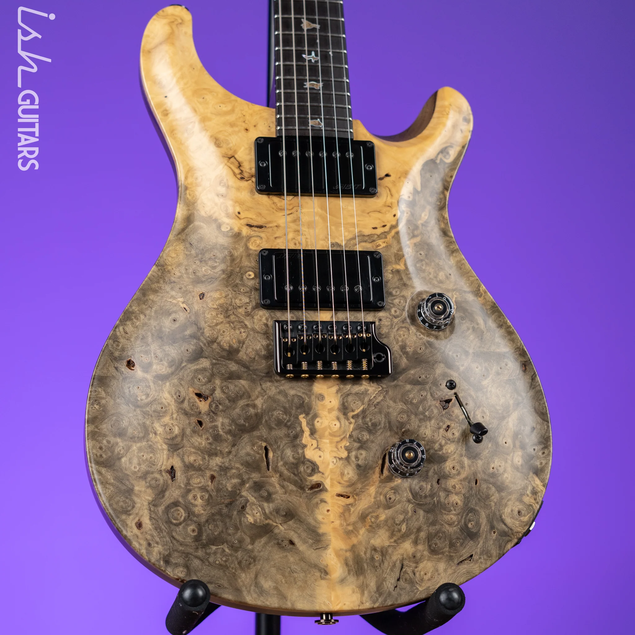 2018 PRS Private Stock Custom 24 Natural Buckeye Burl #7715
