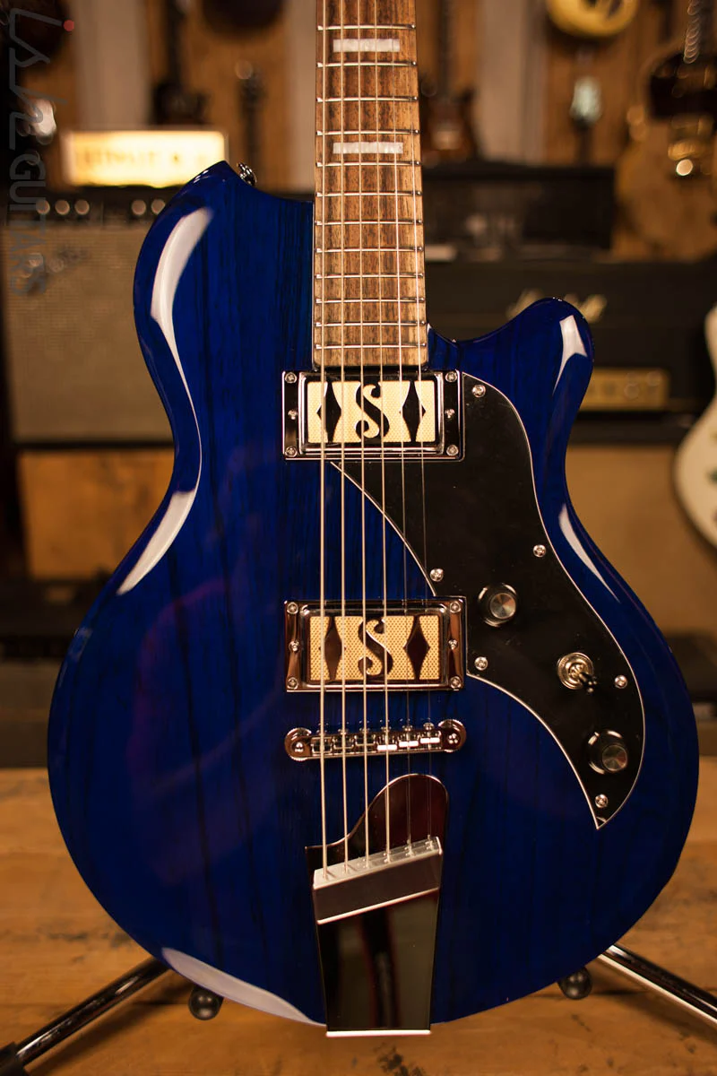 2018 Supro Island Series 2022TB Westbury Baritone Trans Blue