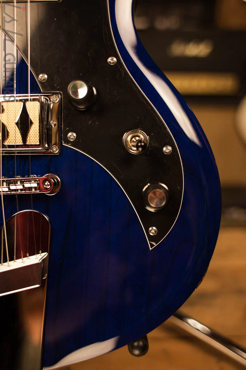 2018 Supro Island Series 2022TB Westbury Baritone Trans Blue - Image 4