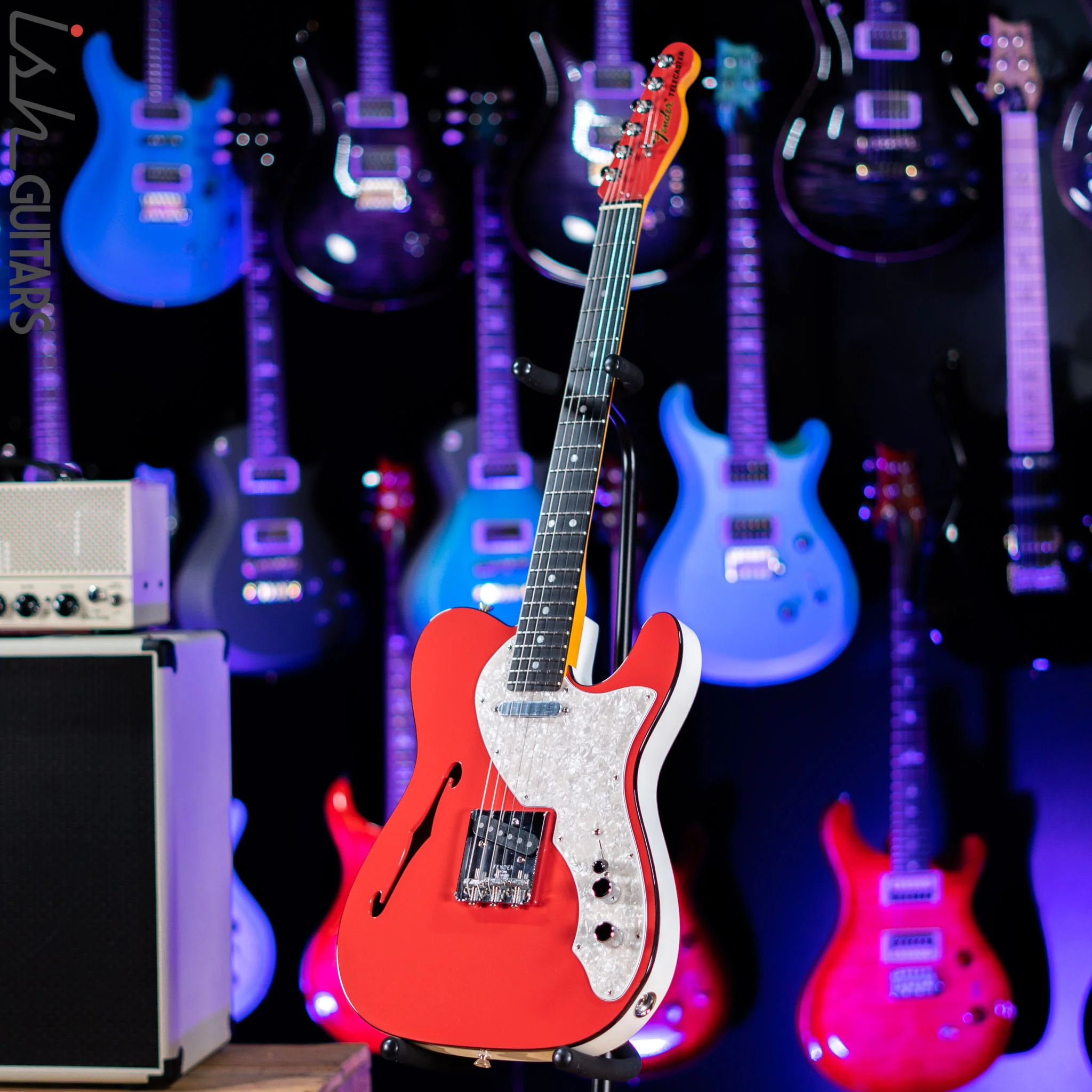 2019 Fender Two Tone Telecaster Fiesta Red Wine - Image 2