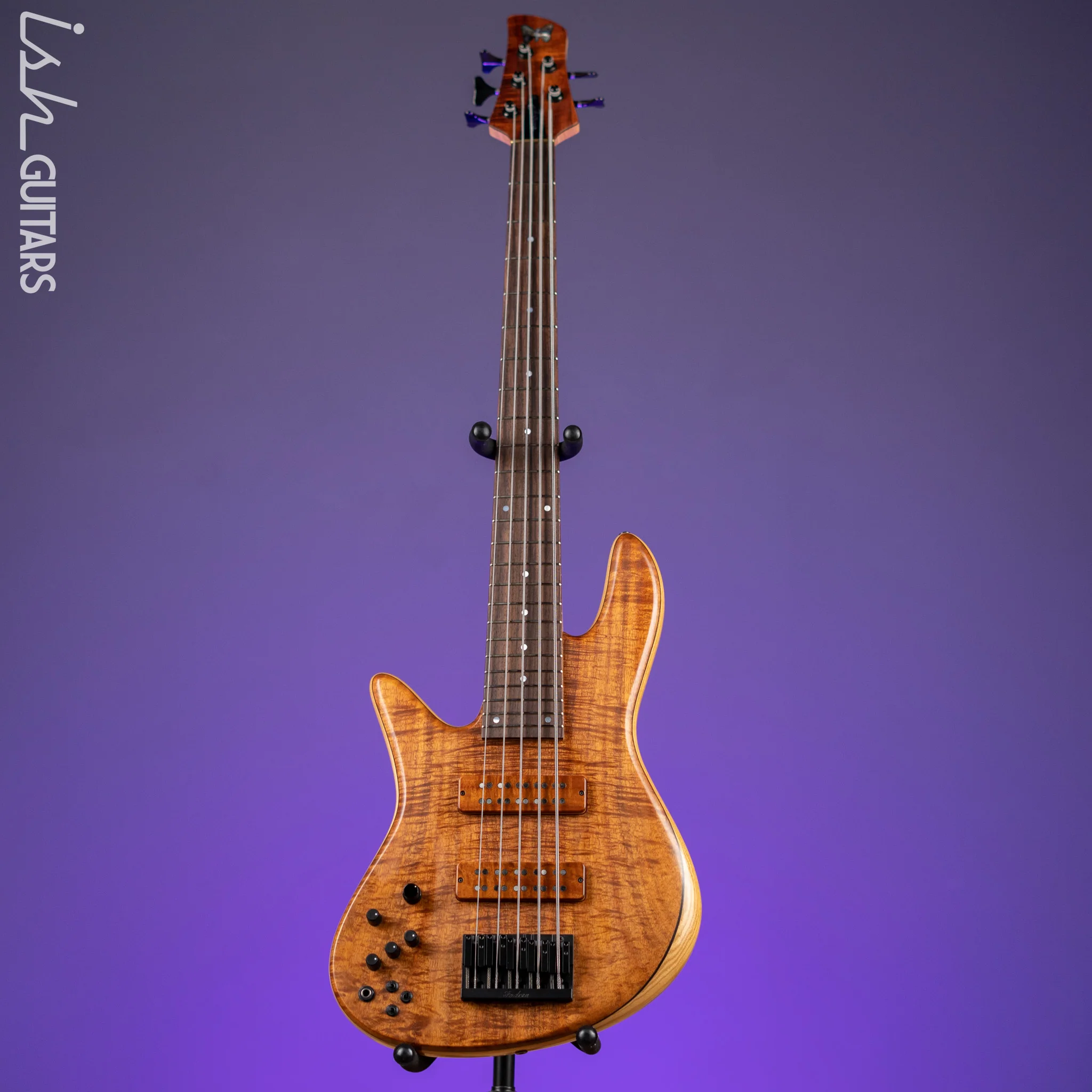2019 Fodera Emperor 5 Lefty Flame Koa - Image 2