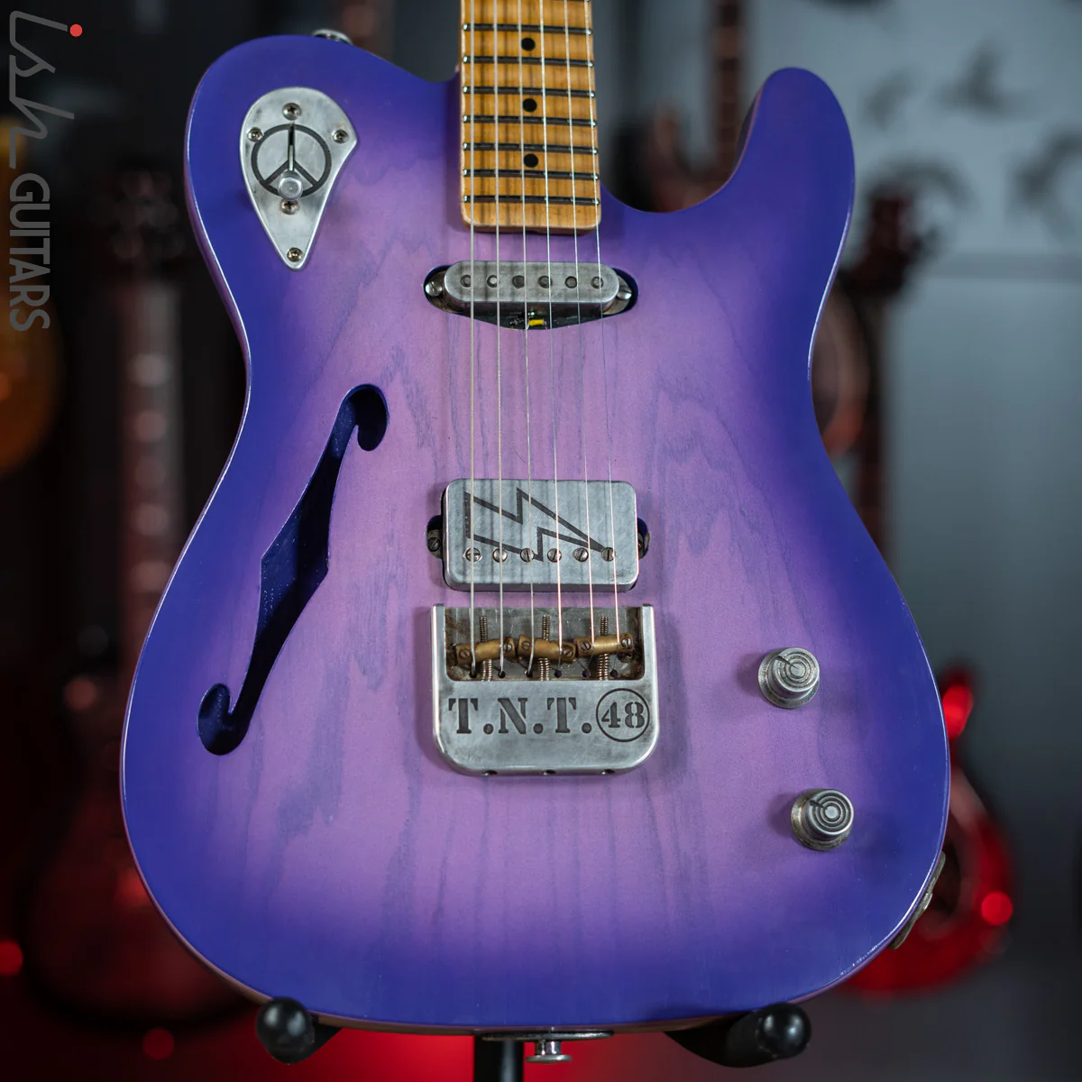 2019 Fraser Vintage Custom Tele Thinline Style Purple Burst
