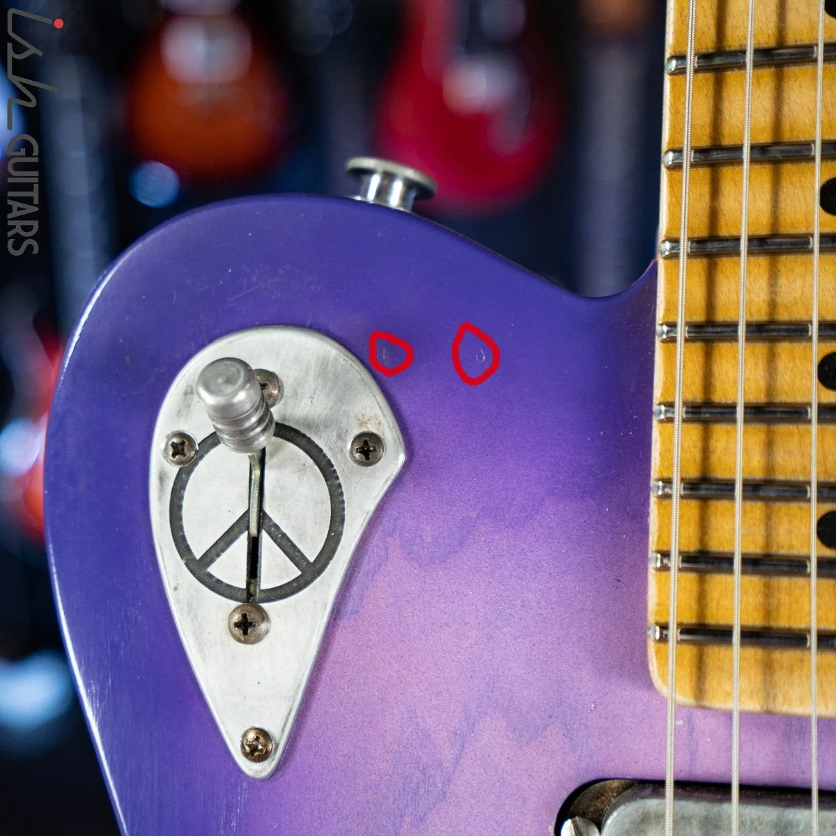 2019 Fraser Vintage Custom Tele Thinline Style Purple Burst - Image 4