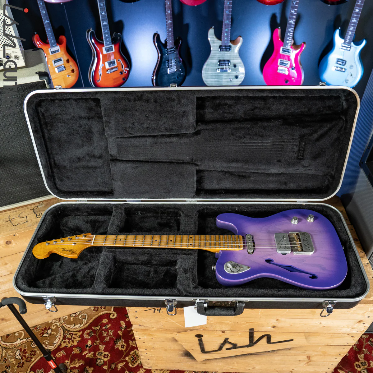 2019 Fraser Vintage Custom Tele Thinline Style Purple Burst - Image 16