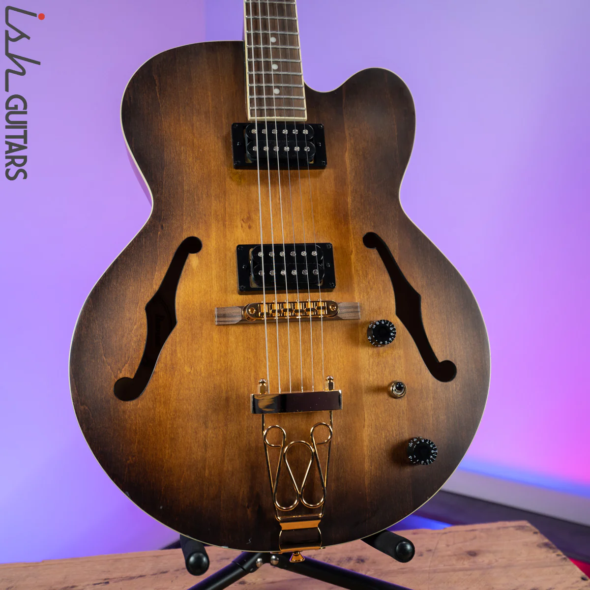 2019 Ibanez Artcore AF55-TF Flat Tobacco w/ Gotoh Bridge & Tuners